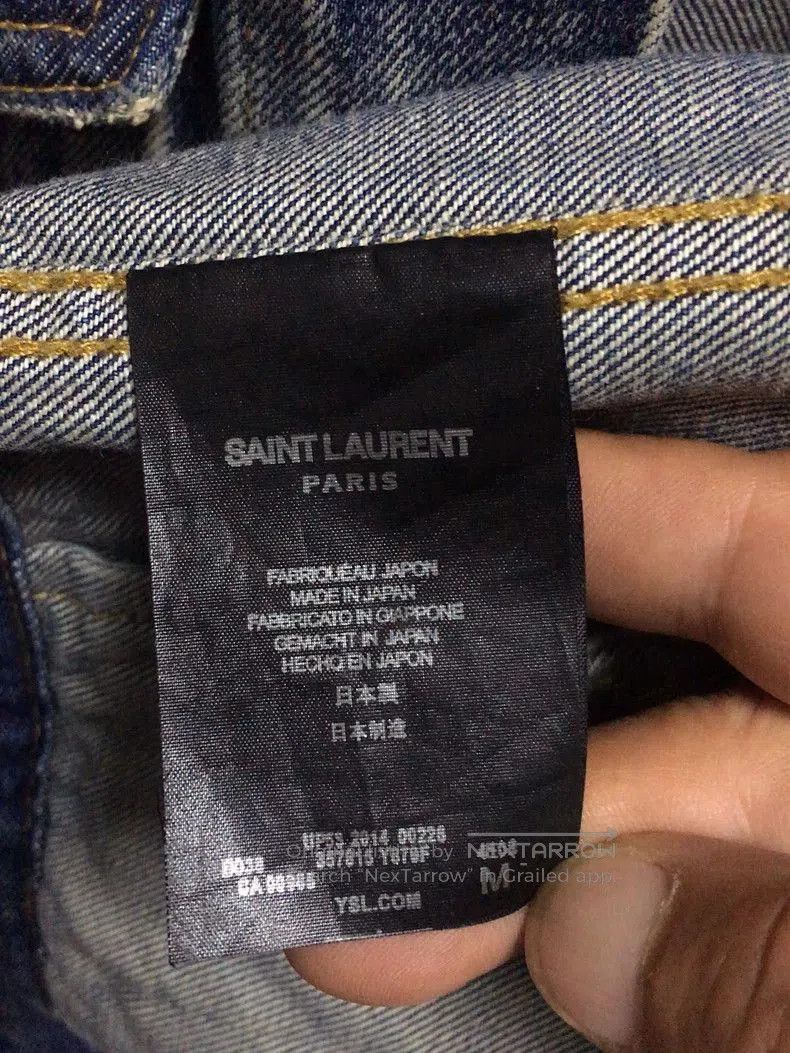 Saint Laurent Paris Saint Laurent Paris Denim Jacket M. Size US M / EU 48-50 / 2 - 3 Thumbnail