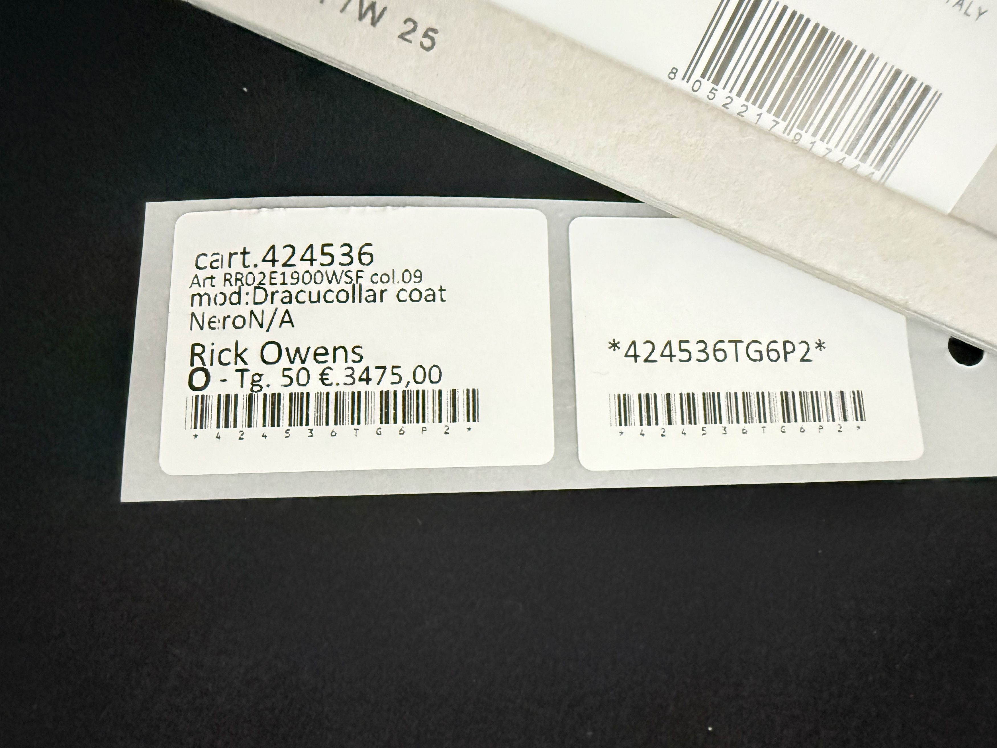 Rick Owens Runway FW25 Dracucollar Oversize Coat Size US M / EU 48-50 / 2 - 24 Thumbnail