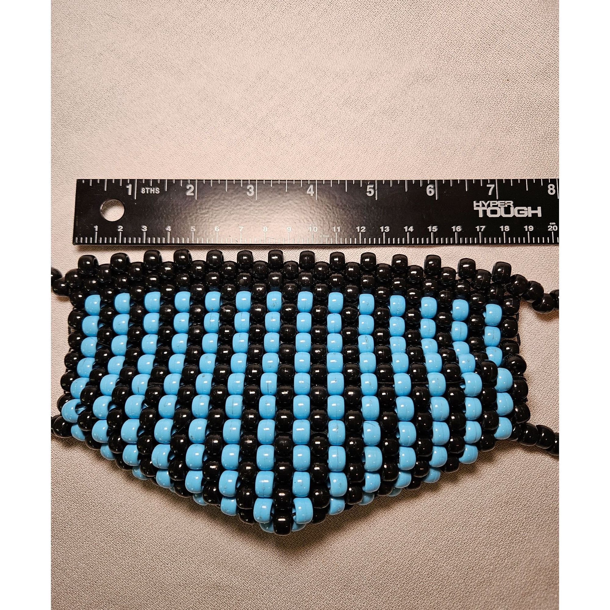 Other Blue Black Kandi Mask Pony Beads Size ONE SIZE - 5 Thumbnail