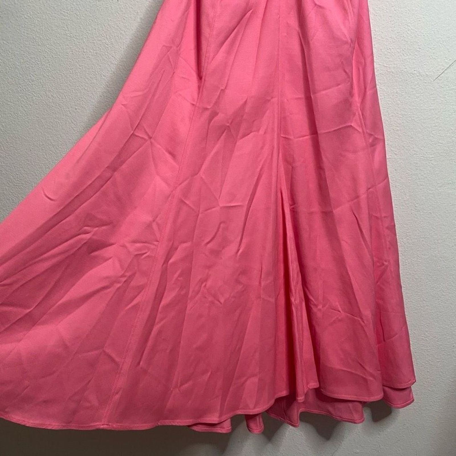 Cult Gaia Cult Gaia Dress Pink Halter Cut Out O-ring Midi Dress Size L Size L / US 10 / IT 46 - 5 Thumbnail