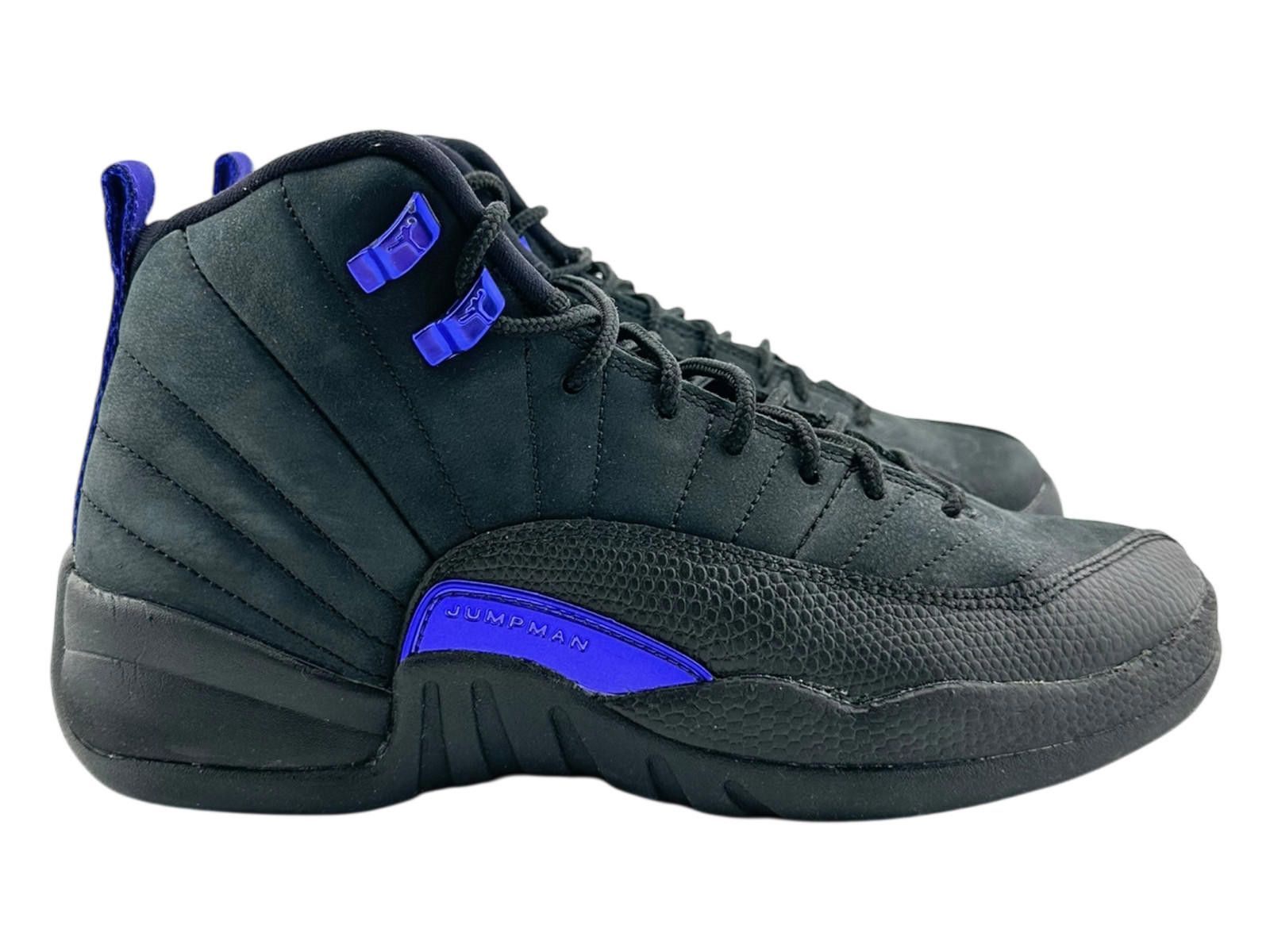 Jordan Brand Air Jordan 12 Black Dark Concord 6Y Used OG Box DH0905-005 Size US 6 / EU 39 - 3 Thumbnail