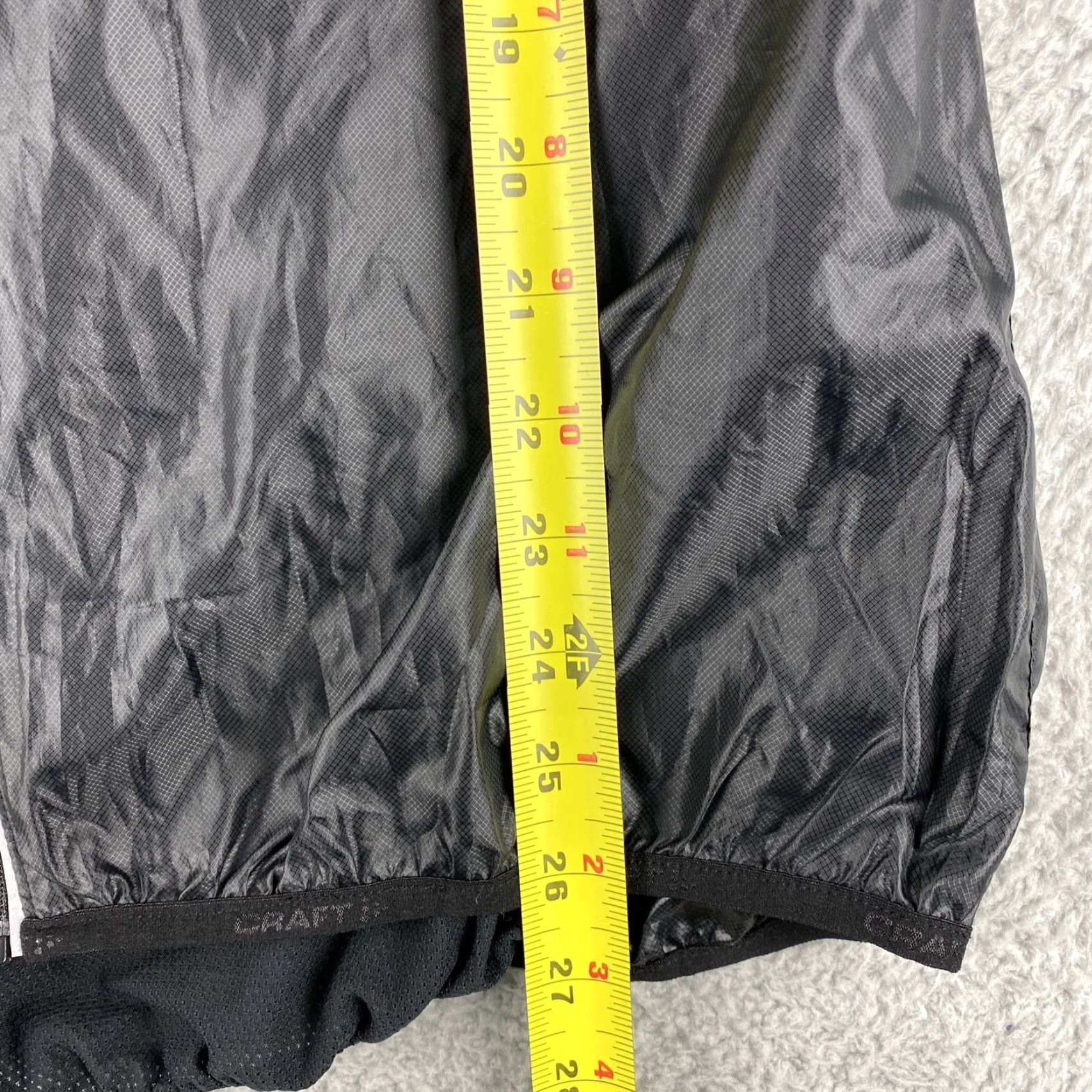 Vintage Craft Women XL Vest Black Windbreaker Zip Front Extra Light Jacket / 47-33 Size XL / US 12-14 / IT 48-50 - 6 Thumbnail