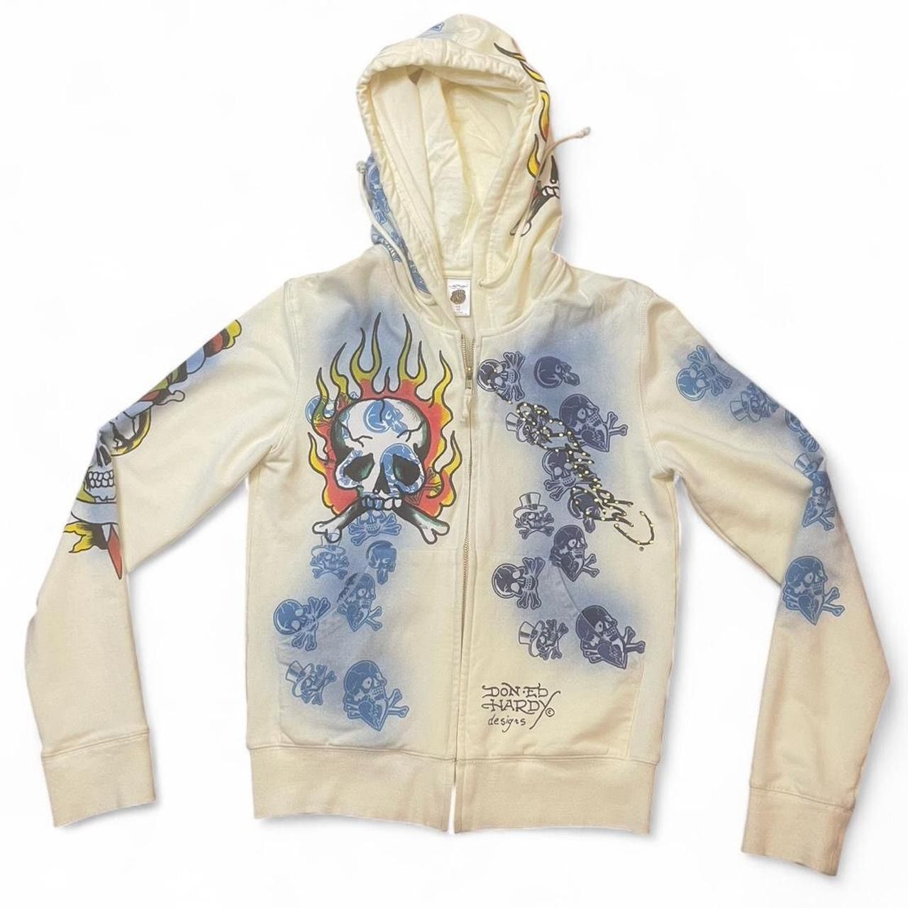 Ed Hardy Vintage Ed hardy all over print zip up hoodie Size M / US 6-8 / IT 42-44 - 2 Thumbnail