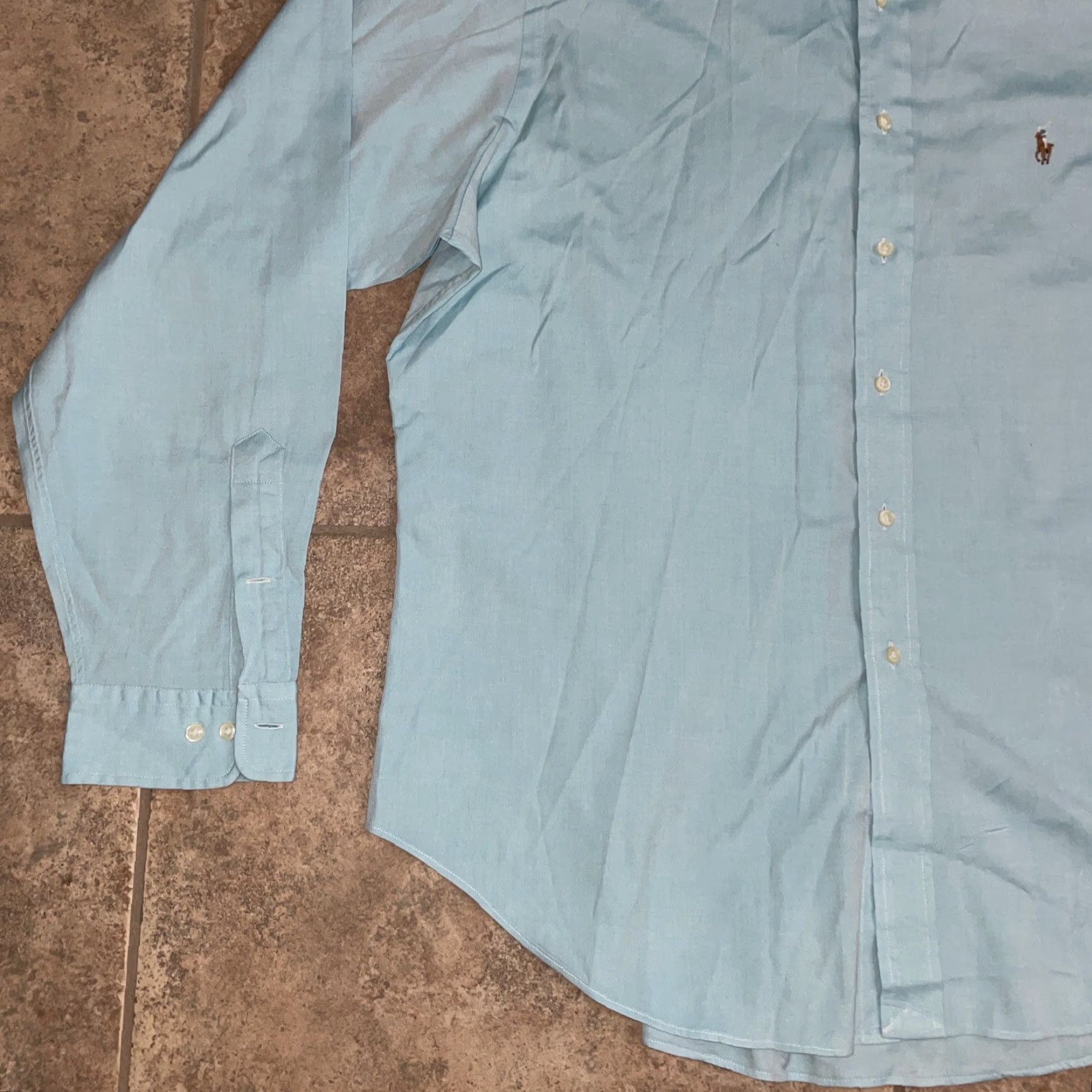 Ralph Lauren Ralph Lauren classic fit button down blue shirt Mens 17.5 Blue Button-Up Long Sleeve Regular Size 17.5 Mens Size US XL / EU 56 / 4 - 3 Thumbnail