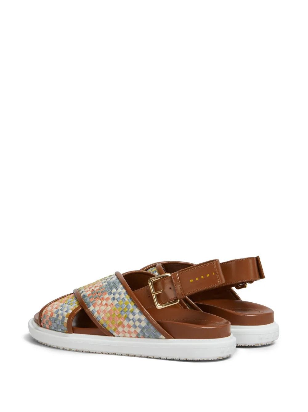 Marni oc11z0525 Fussbet Interwoven Slingback Sandals in Multicolor Size US 6 / IT 36 - 4 Thumbnail