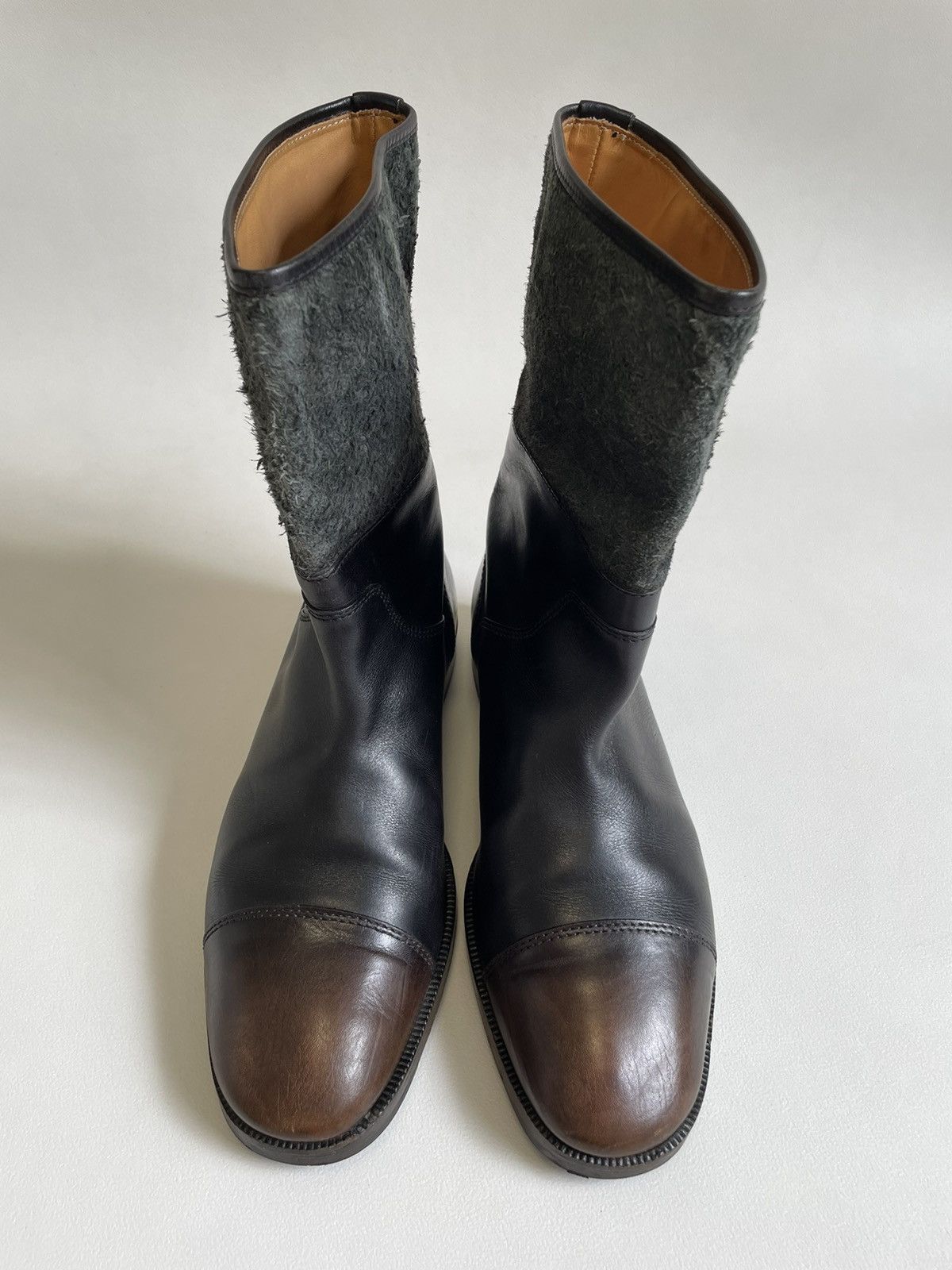 Maison Margiela Burnished Leather ‘Engineer Boots’ Size US 8 / EU 41 - 10 Thumbnail
