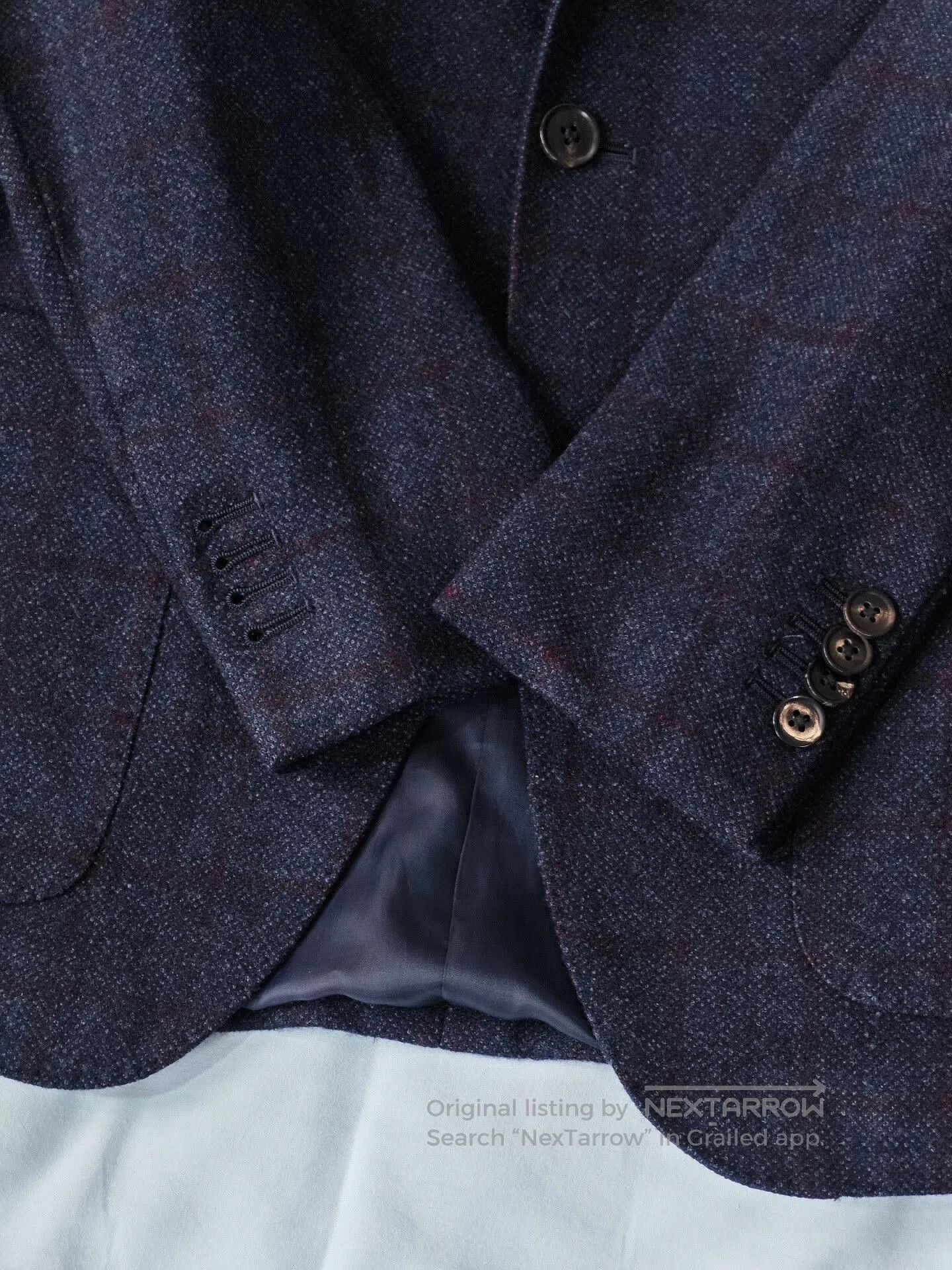 Japanese Brand Reda Wool Flannel Suit Jacket. Size US S / EU 44-46 / 1 - 3 Thumbnail
