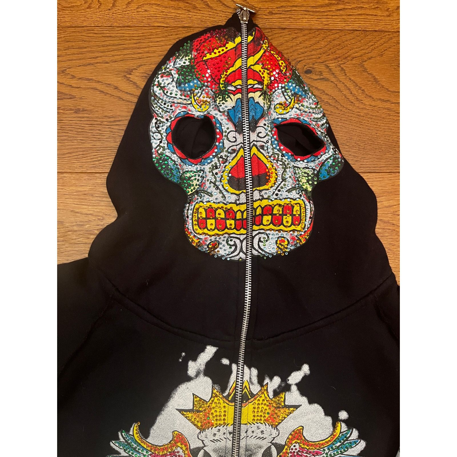 Other Vodka Black Skull Print Full Zip Hoodie Size US L / EU 52-54 / 3 - 3 Thumbnail
