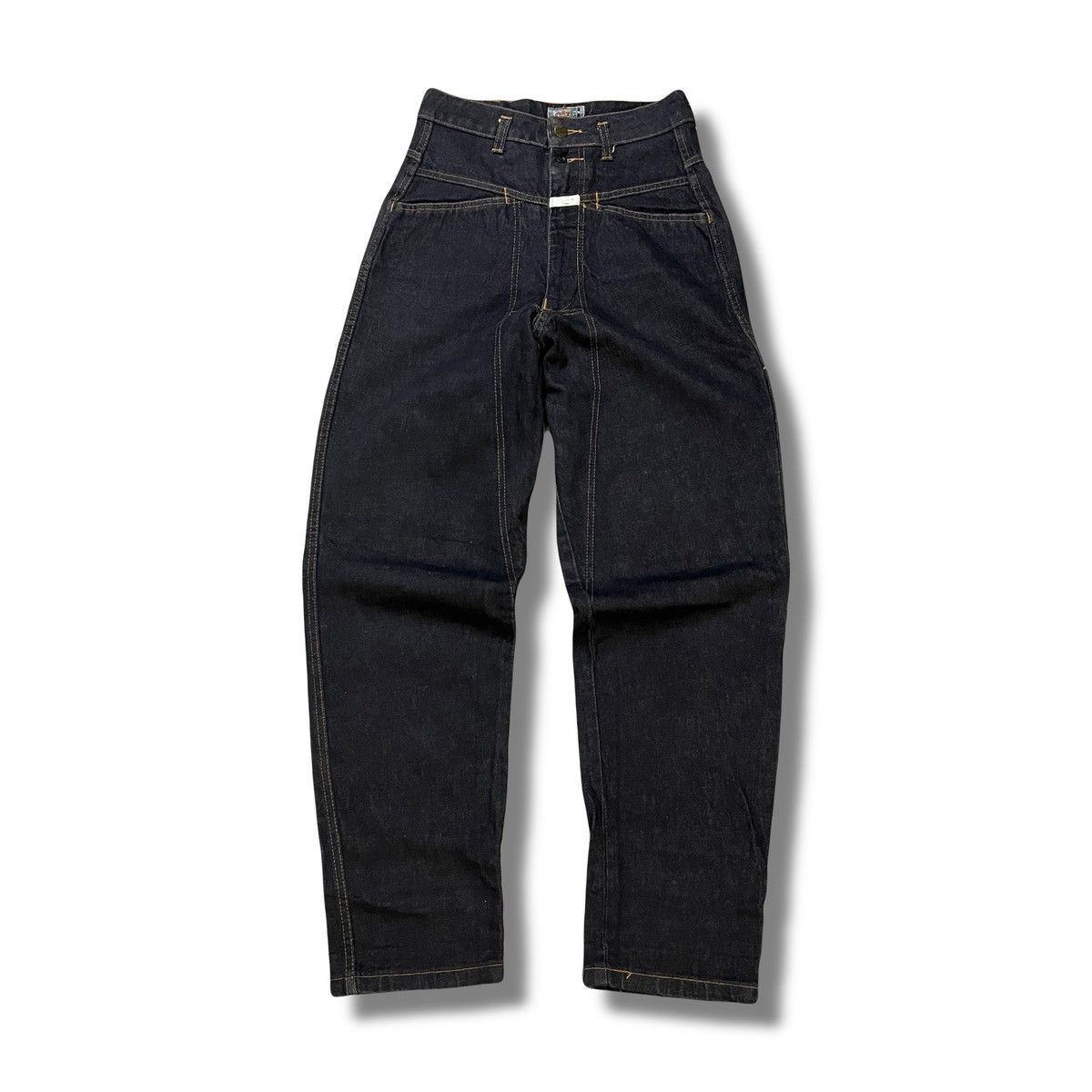 MFG Closed Dark Indigo Raw Denim Jeans Vintage Straight Fit