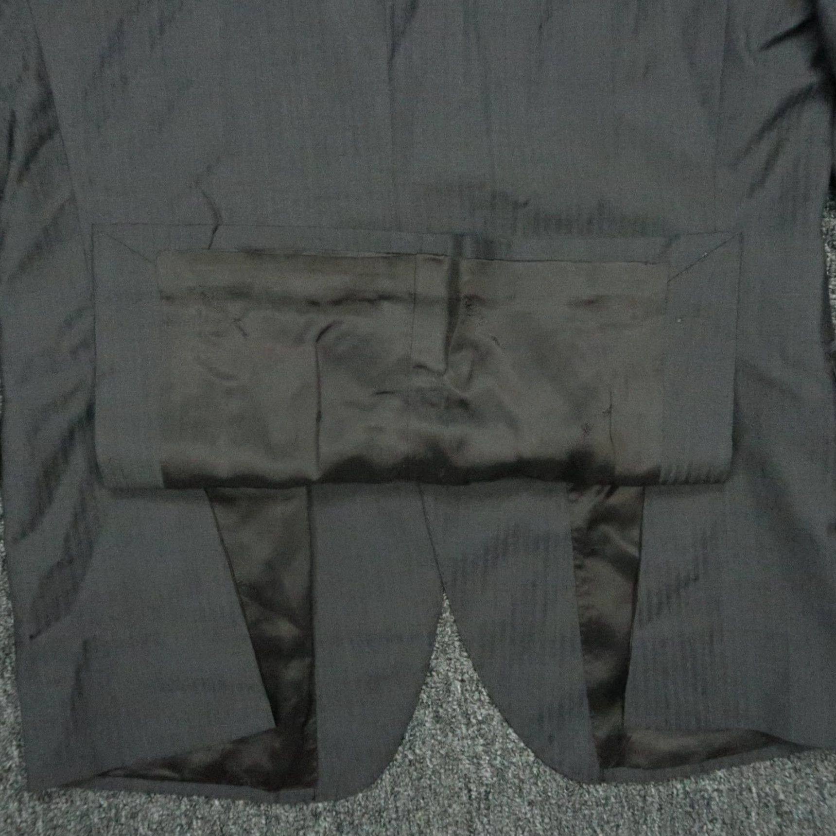 Saks Fifth Avenue Saks Fifth Avenue Blazer 2 Piece Men's 40 Regular Gray Wool Silk Sport Coat Size 40R - 7 Thumbnail