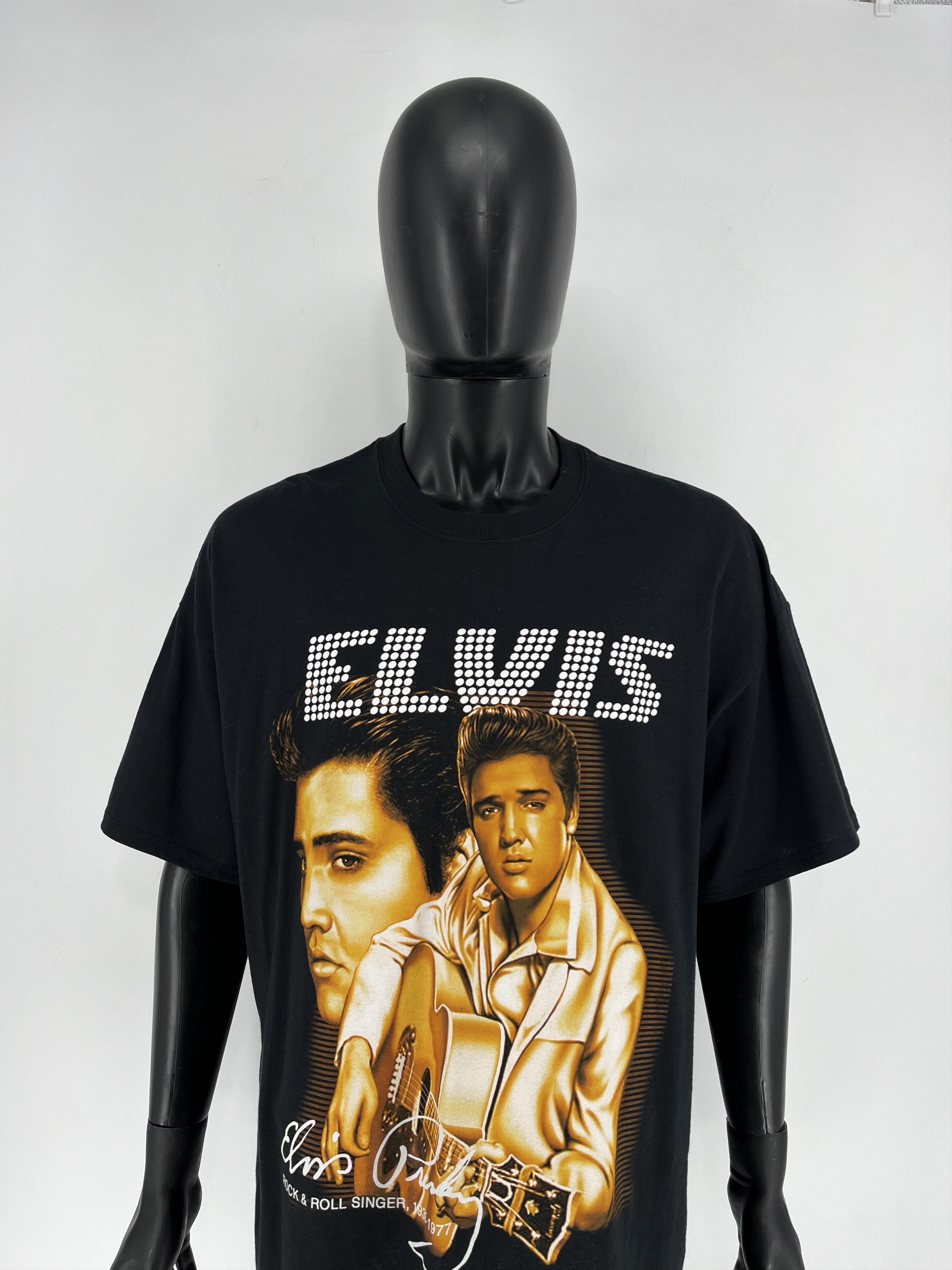 Band Tees × Vintage Vintage 90S Elvis Presley Tee Streetwear Fashion TOUR BAND Size US XXL / EU 58 / 5 - 1 Thumbnail