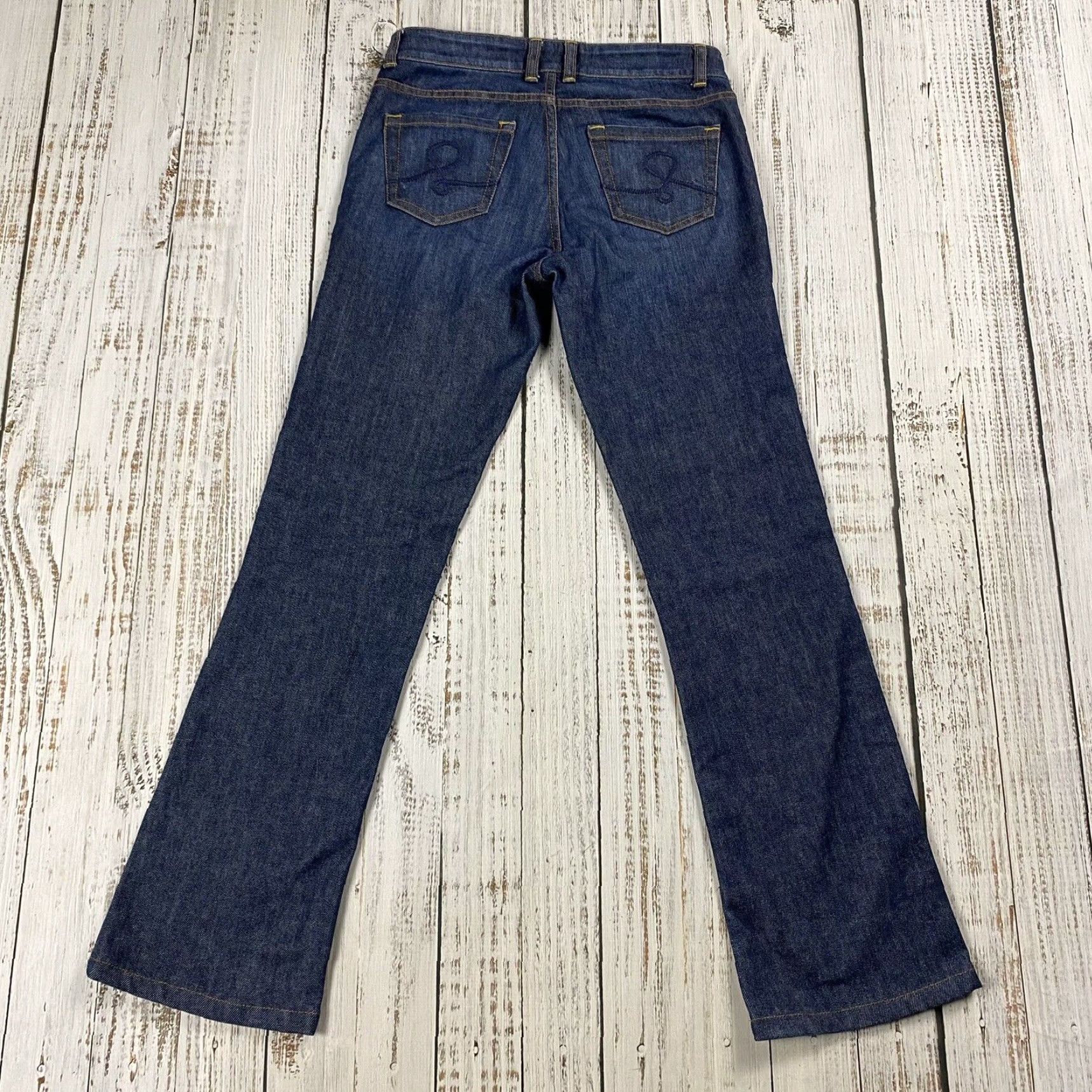 Lilly Pulitzer Lilly Pulitzer Women's Bootcut Flare Jeans Size 2 Dark Wash Cotton Denim 30" Inseam Size 26" / US 2 / IT 38 - 6 Thumbnail