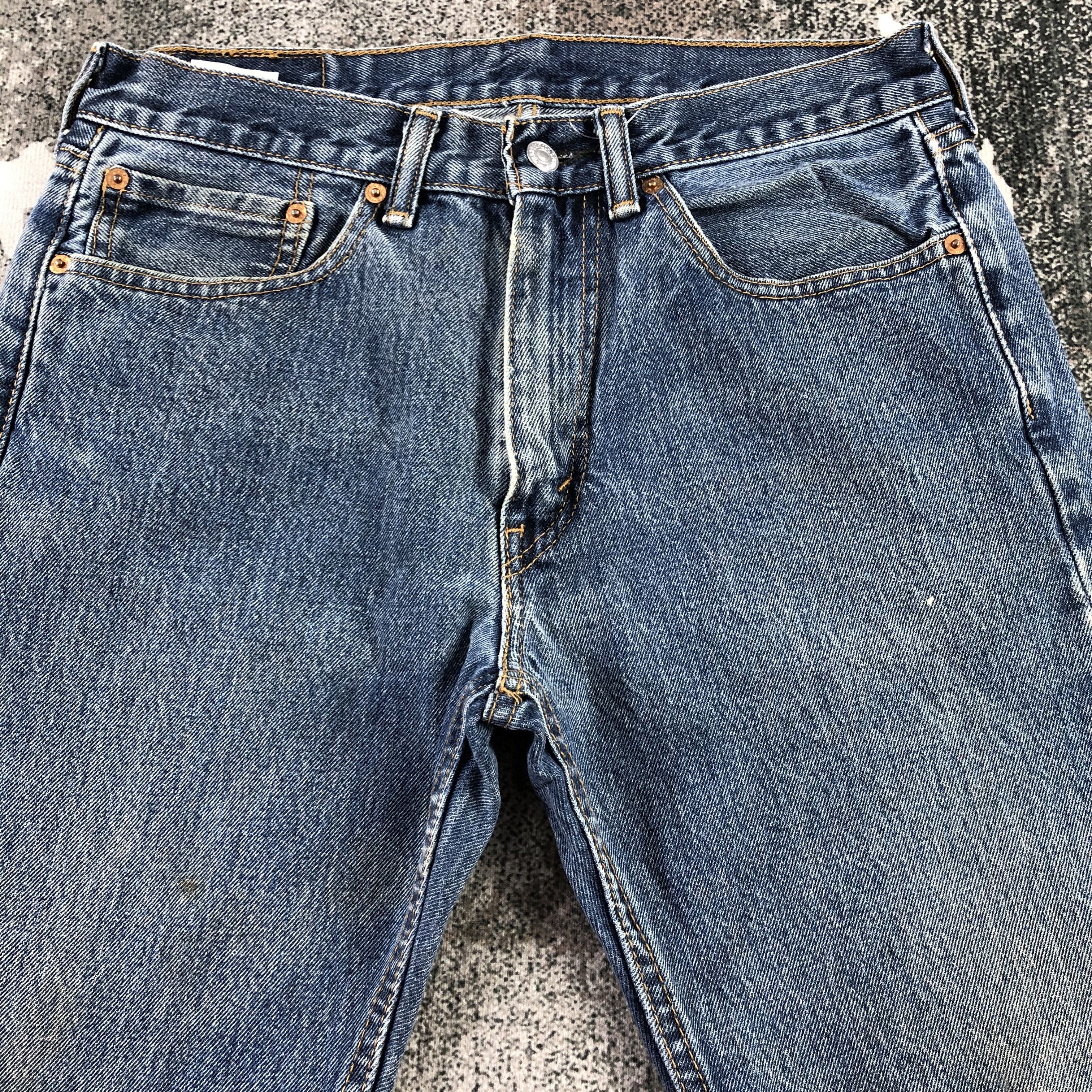 Levi's Vintage Levi's 505 Jeans Faded Blue Denim KJ1419 Size US 31 - 3 Thumbnail