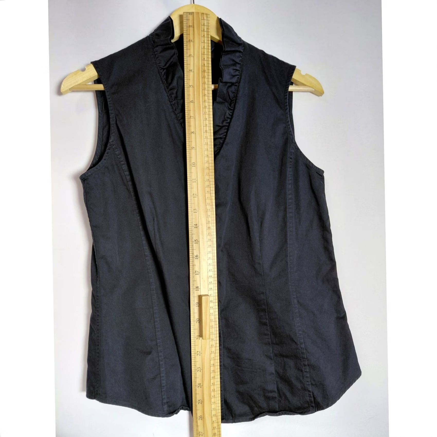 Brooks Brothers Brooks Brothers Top Womens 10 Black Sleeveless Solid Woven Women Size Size L / US 10 / IT 46 - 6 Thumbnail