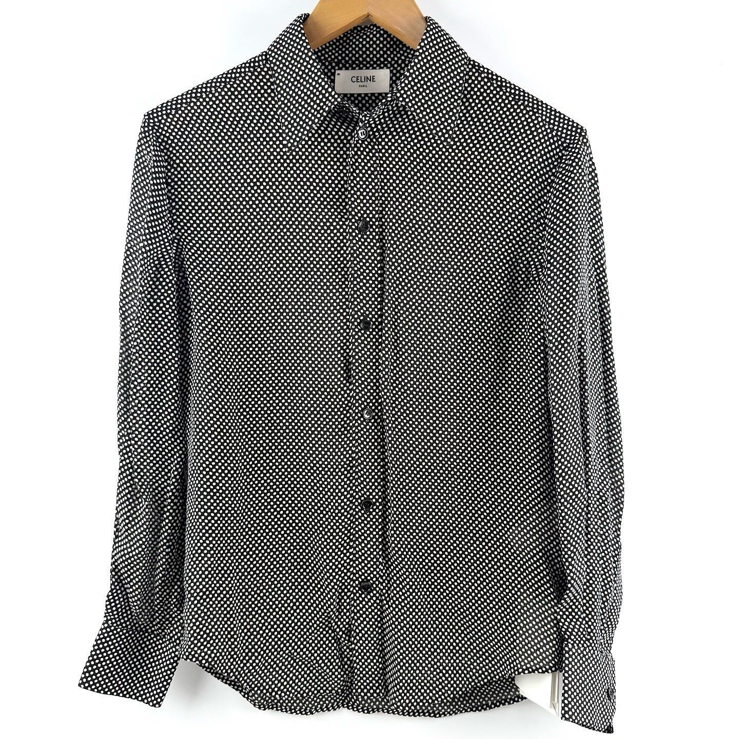 Celine CELINE Polka Dot Button Up Shirt Size 36 Size XS / US 0-2 / IT 36-38 - 1 Thumbnail