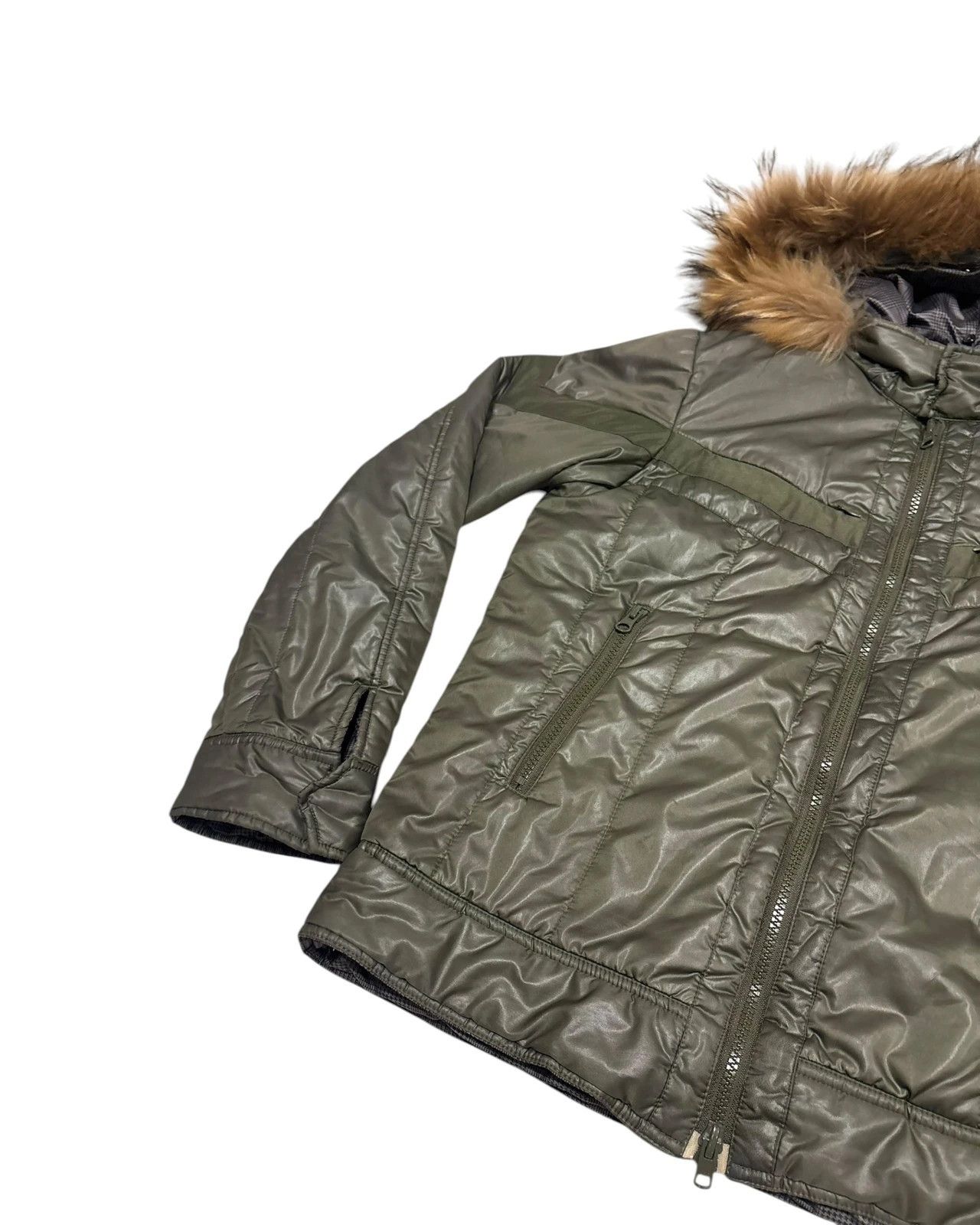 Takeo Kikuchi Takeo Kikuchi reversible check fur hood lightweight jacket Size US M / EU 48-50 / 2 - 5 Thumbnail