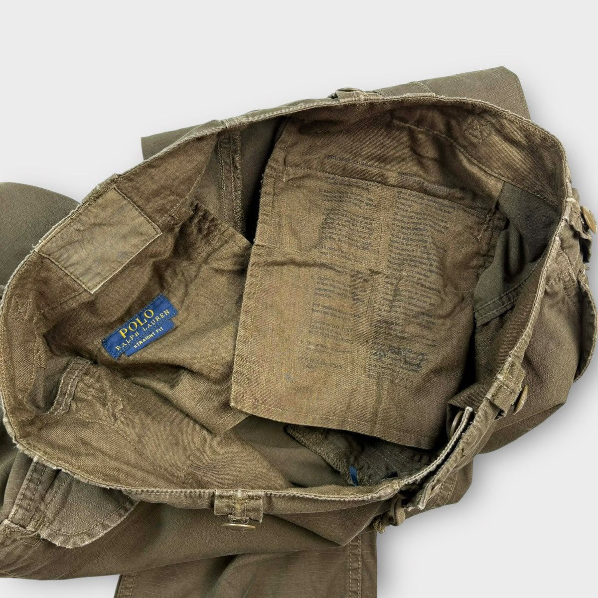Polo Ralph Lauren Polo Ralph Lauren Slub Canvas Cargo Outdoor Pants in Olive Size US 34 / EU 50 - 9 Thumbnail