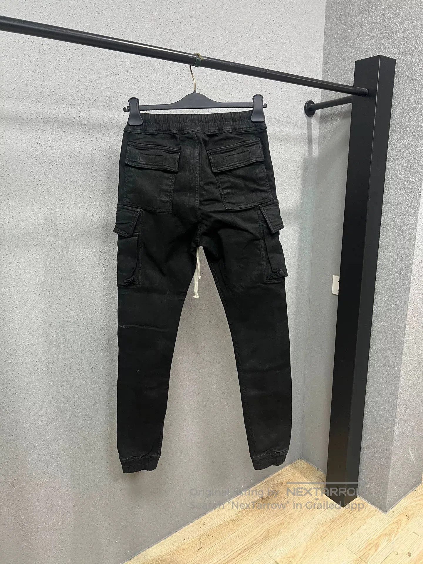 Rick Owens rick owens black waxed cargo pants. Size US 26 / EU 42 - 2 Thumbnail