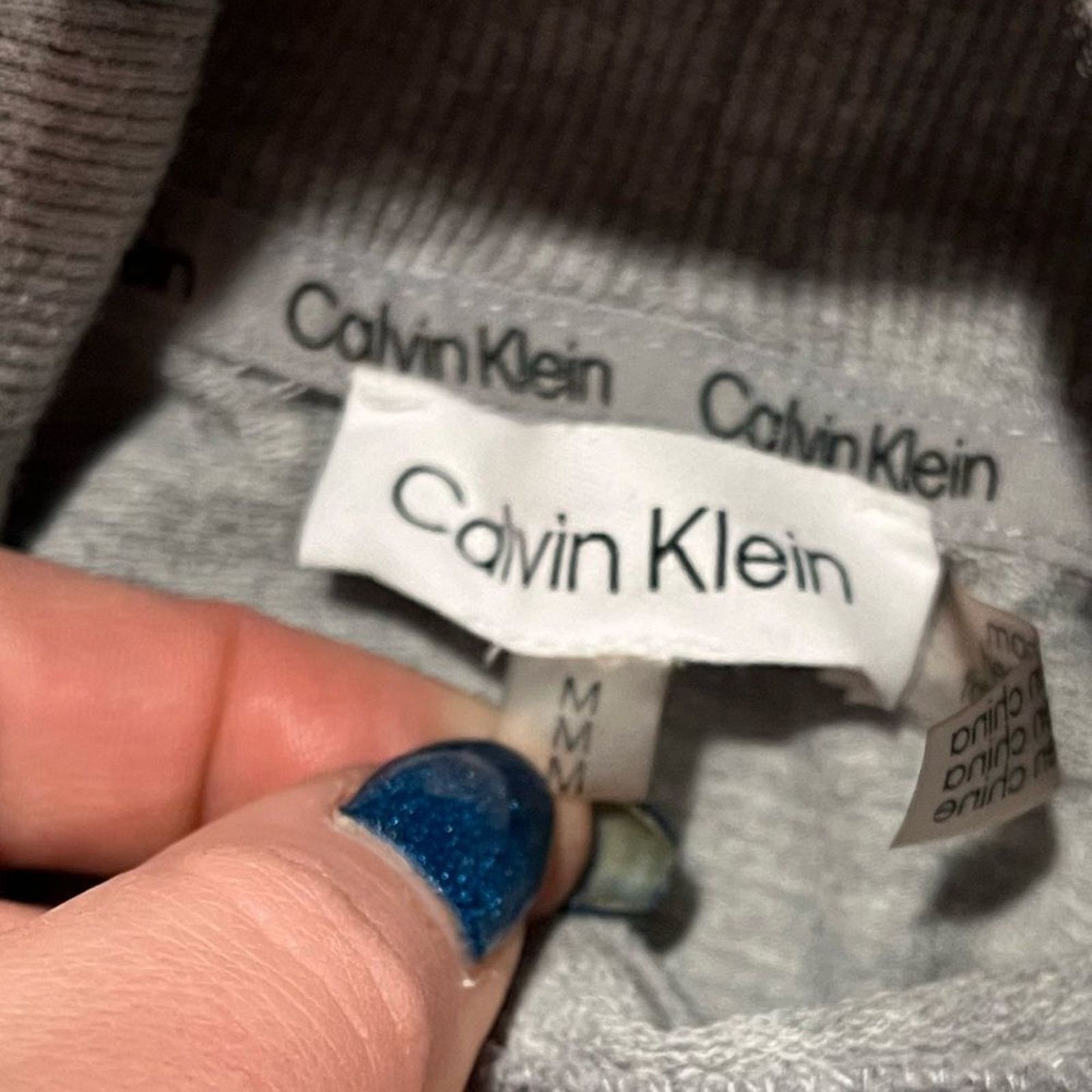 Calvin Klein Calvin Klein Sweatshirt Turtleneck Fleece Ribbed Logo Size M Size M / US 6-8 / IT 42-44 - 3 Thumbnail