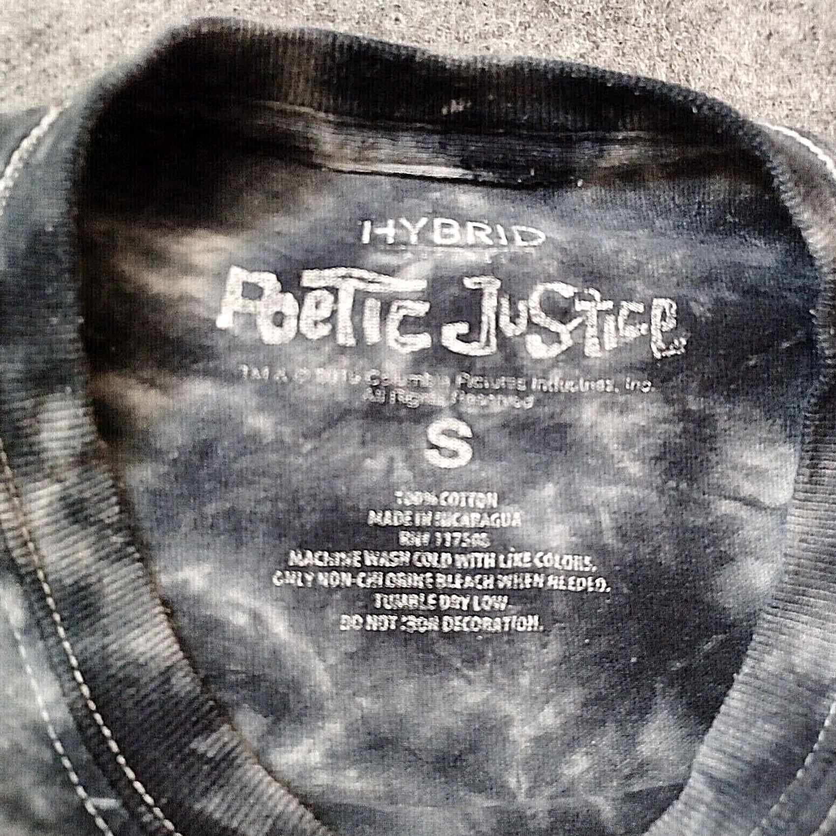 Vintage Hybrid Poetic Justice T Shirt S Tie Dye 2pac Tupac Shakir Janet Jackson Hip Hop Rap Tee Womens Size S / US 4 / IT 40 - 2 Thumbnail