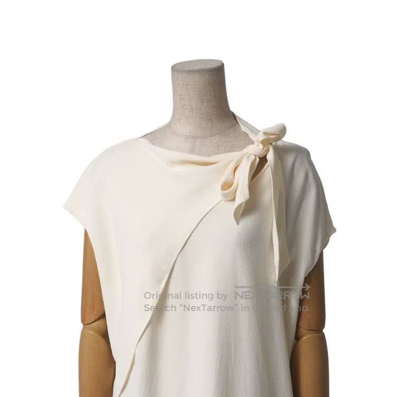 Hermes Hermes Silk Milkshake White Sleeveless Top Size XXS / US 00 / IT 34 - 3 Thumbnail