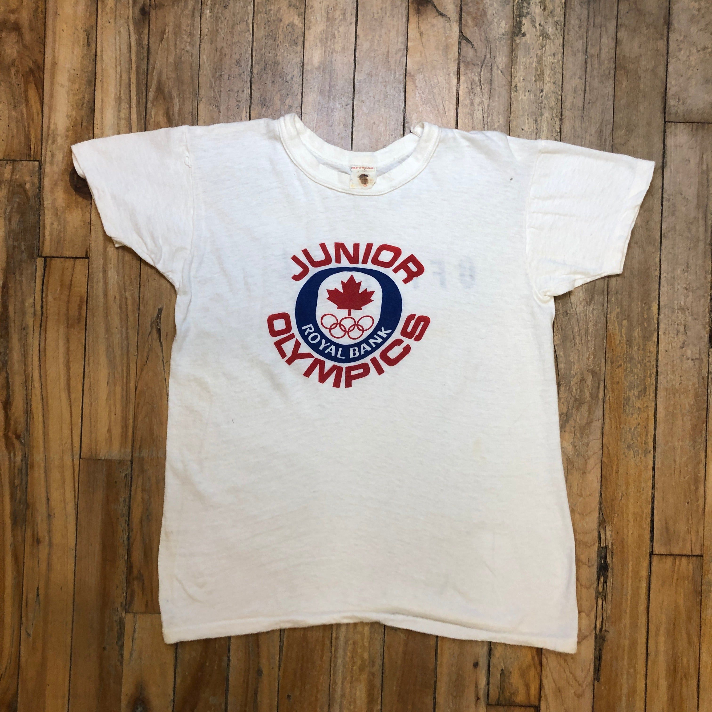Fruit Of The Loom 80s Royal Bank Junior Olympics Vintage Single Stitch T-Shirt Size Small Size US S / EU 44-46 / 1 - 3 Thumbnail