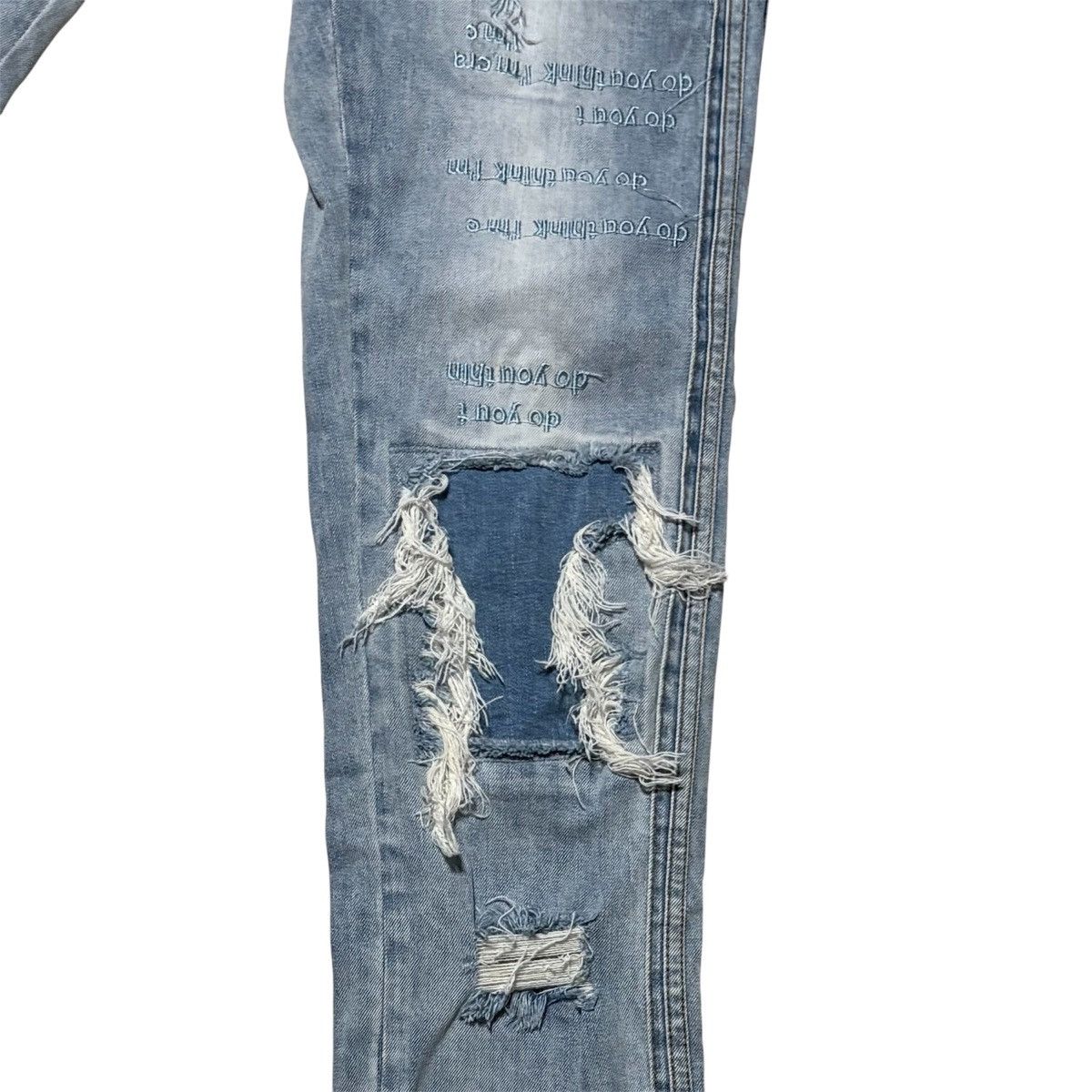 Ev Bravado EV BRAVADO do you think I'm crazy? DISTRESSED JEANS Size US 34 / EU 50 - 4 Thumbnail