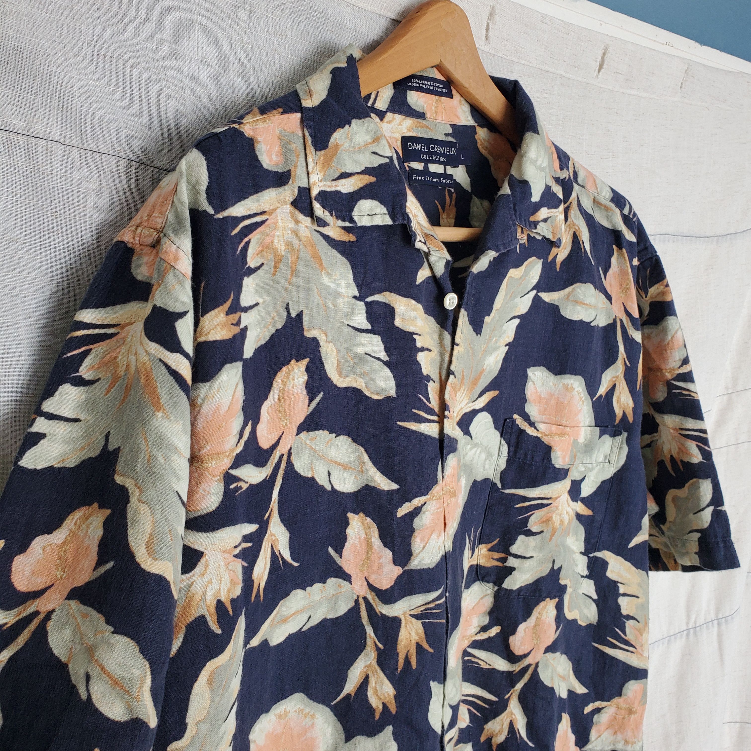 Daniel Cremieux Daniel Cremieux Mens Hawaiian Shirt SZ L Size US L / EU 52-54 / 3 - 3 Thumbnail