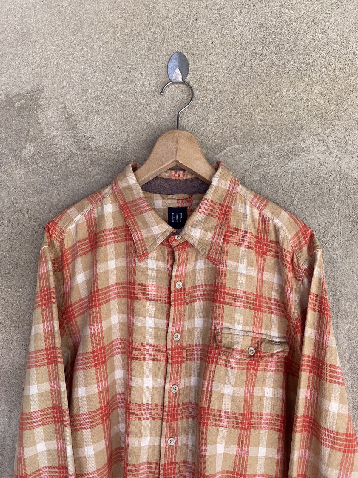Gap Vintage Gap Plaid Tartan Flannel Shirt Button Up Size US XL / EU 56 / 4 - 3 Thumbnail