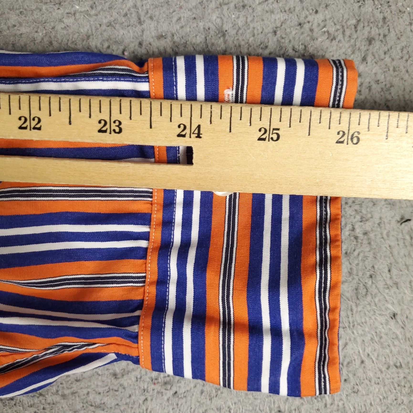 Ralph Lauren Ralph Lauren Shirt Mens XL Orange Blue Striped Pony Button-Up Long Sleeve Regular Fit Size US XL / EU 56 / 4 - 6 Thumbnail