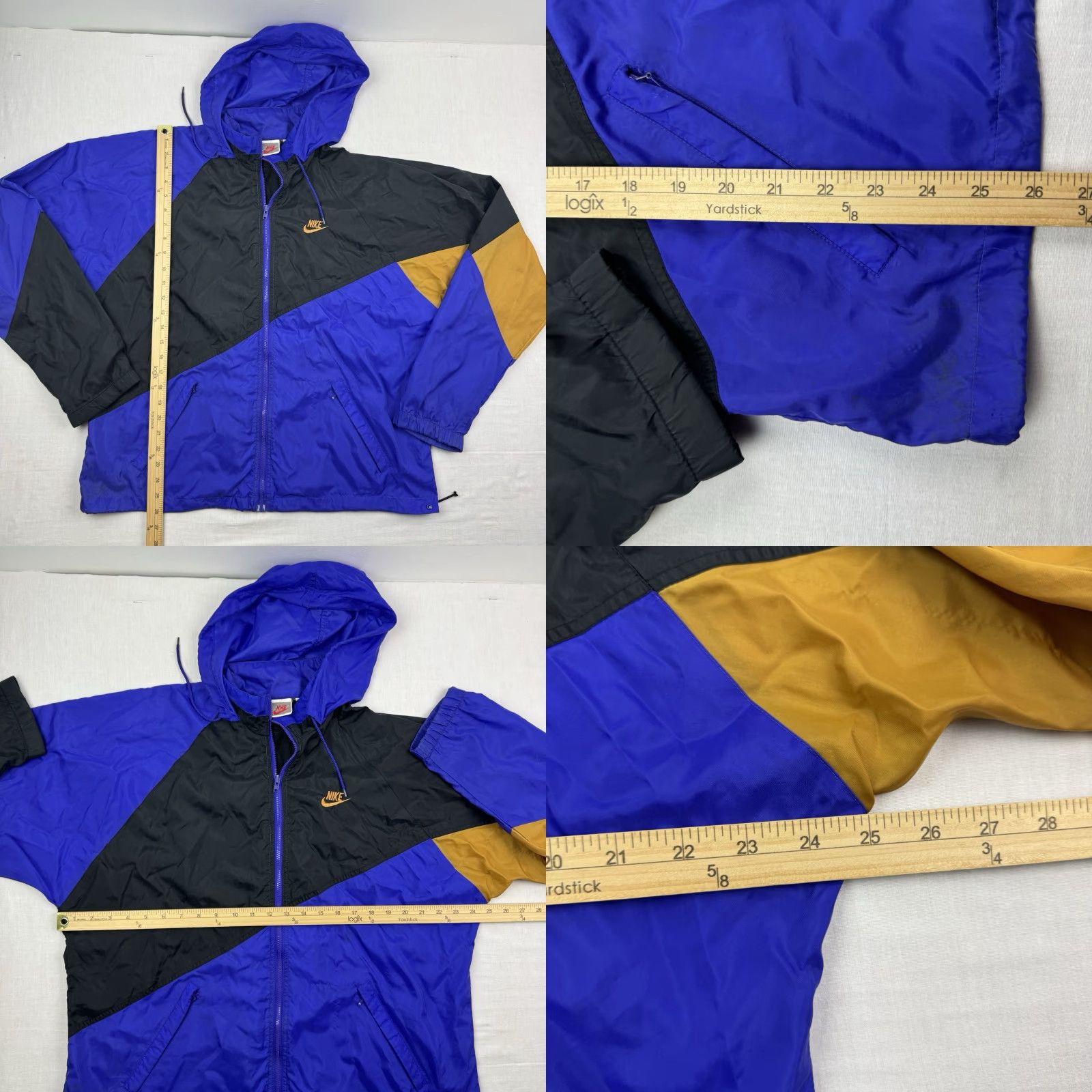 Nike VINTAGE Nike Windbreaker Jacket Adult Large Purple Lightweight 90s Mens Size US L / EU 52-54 / 3 - 8 Thumbnail