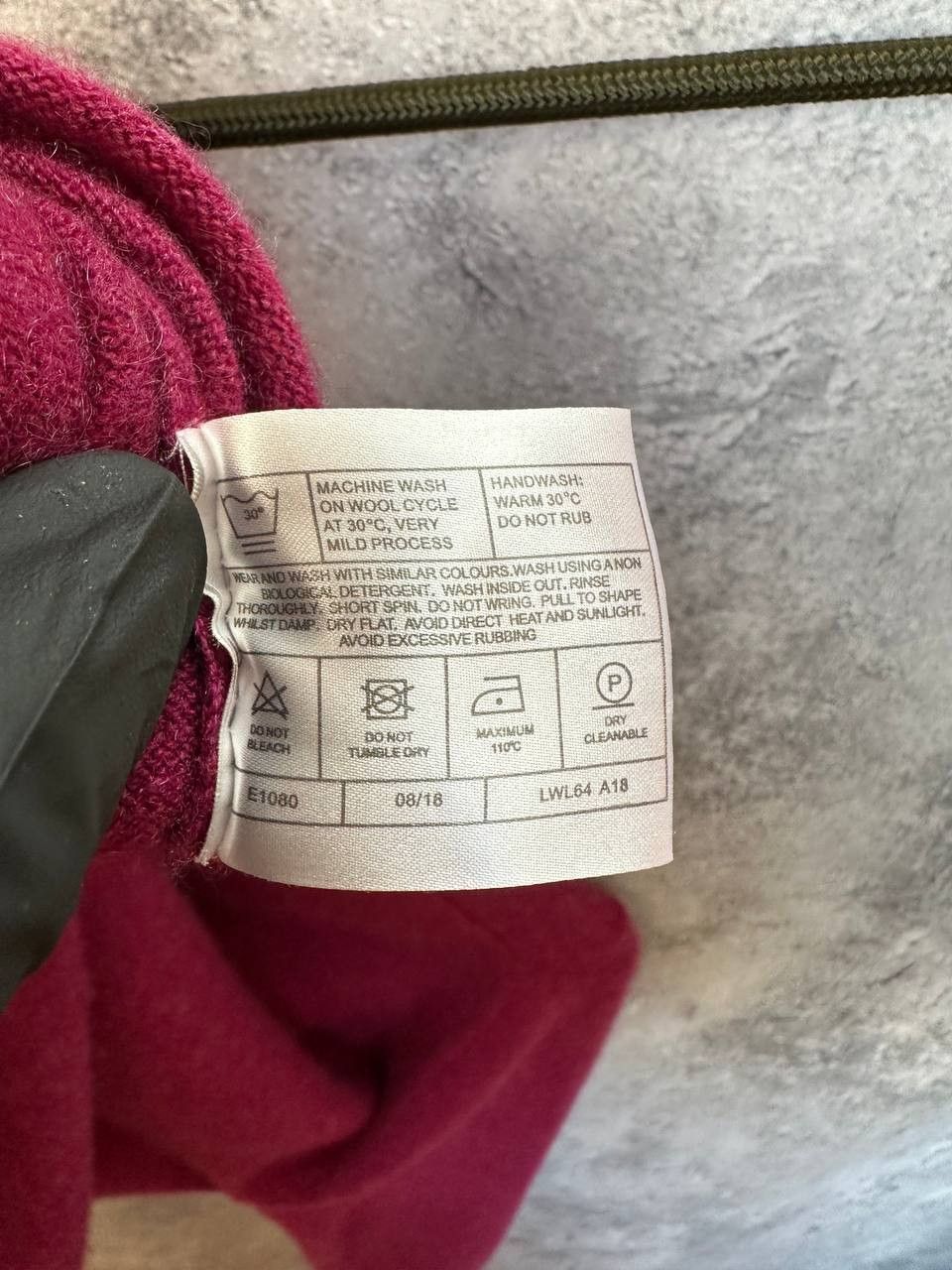 Designer Lochmere Cashmere Sweater Crew Neck Magenta Color Jumper Size M / US 6-8 / IT 42-44 - 11 Thumbnail