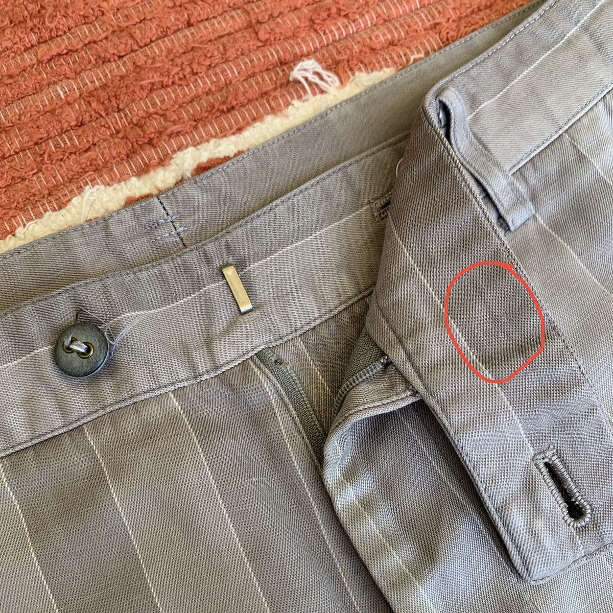 Issey Miyake 90’s Issey Miyake Pinstripe Trousers Size US 29 - 3 Thumbnail