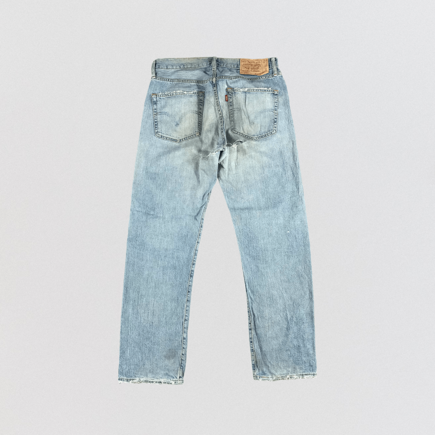 Levi's × Vintage 90s Vintage Light Wash Levis 501 Jeans-JM2222 Size US 34 / EU 50 - 2 Thumbnail