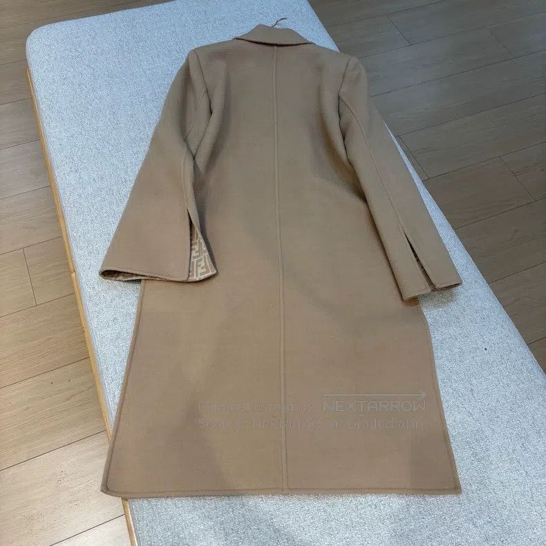 Fendi Fendi Light Color Mink FF Pocket Wool Coat Size S / US 4 / IT 40 - 2 Thumbnail