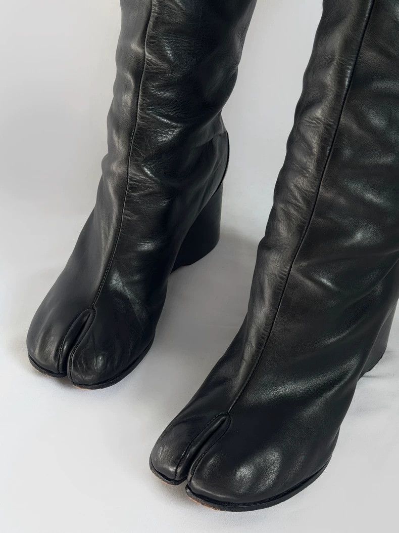 Maison Margiela maison margiela 01 FW I issue Margiela tabi black boots Size US 5.5 / EU 38 - 4 Thumbnail