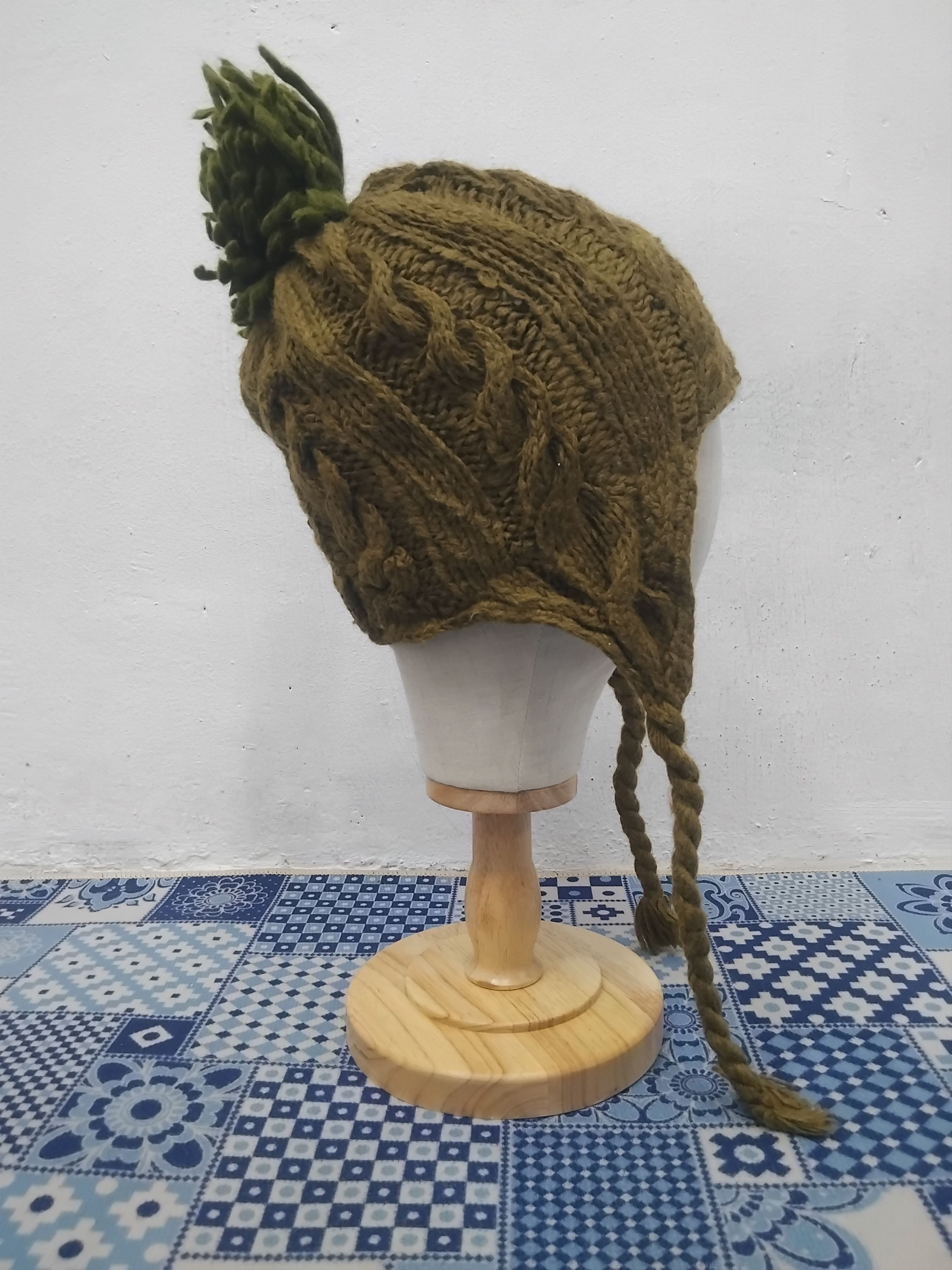 PPFM 💥Shamrock ear flat green beanie Size ONE SIZE - 6 Thumbnail