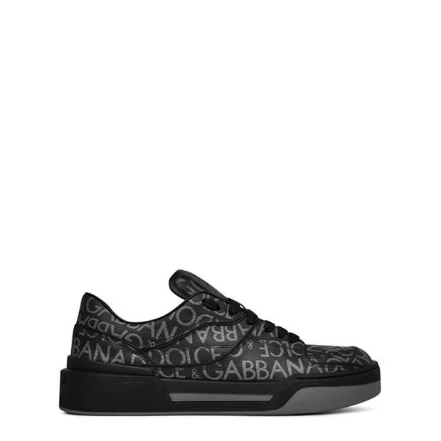 image of Dolce Gabbana O1G2R1Mq0324 Trainers In Black & Grey Shoes in Black/Grey, Men's (Size 10)