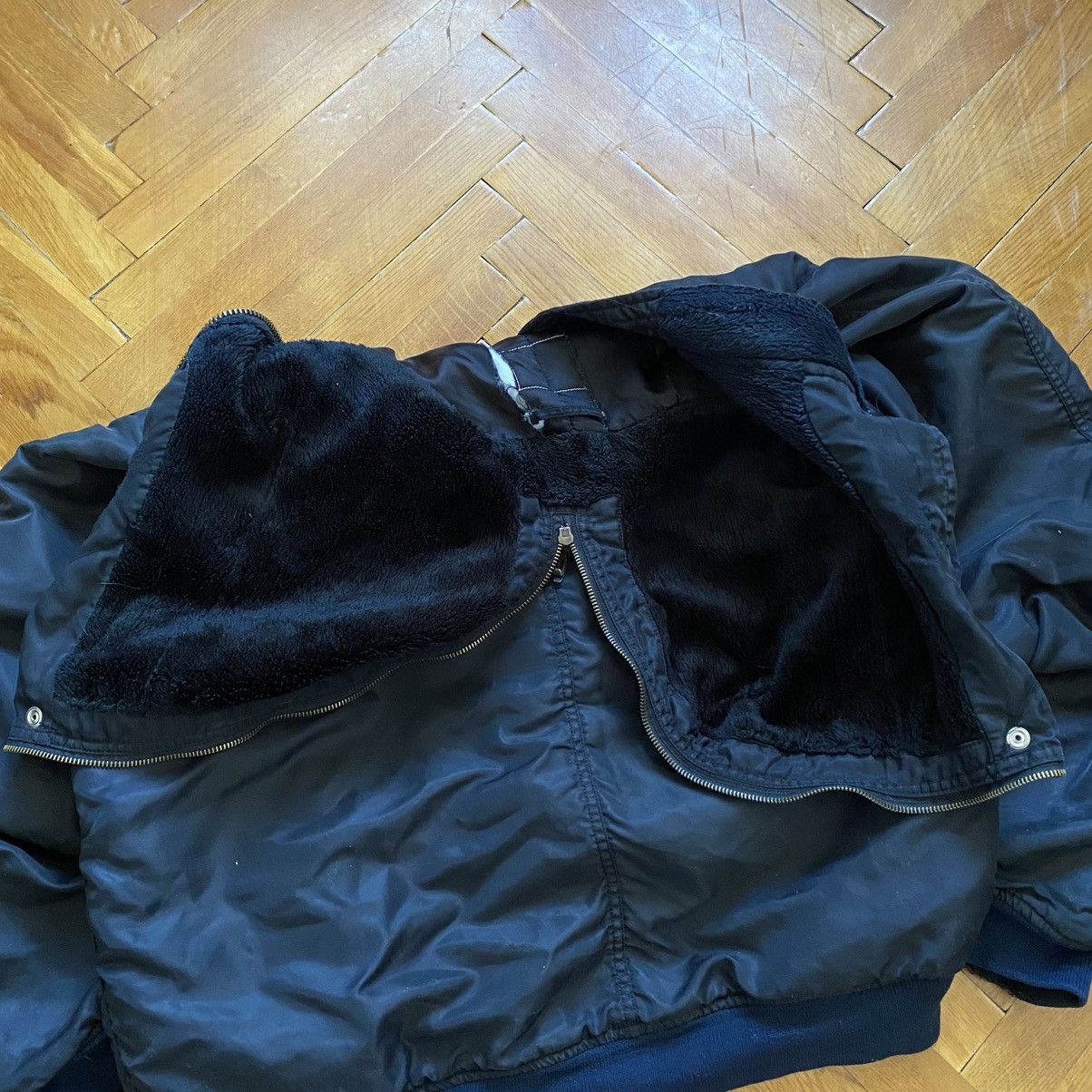 Alpha Industries VINTAGE ALPHA INDUSTRIES DISTRESSED BAGGY BOMBER WITH HOOD Size US XL / EU 56 / 4 - 16 Thumbnail