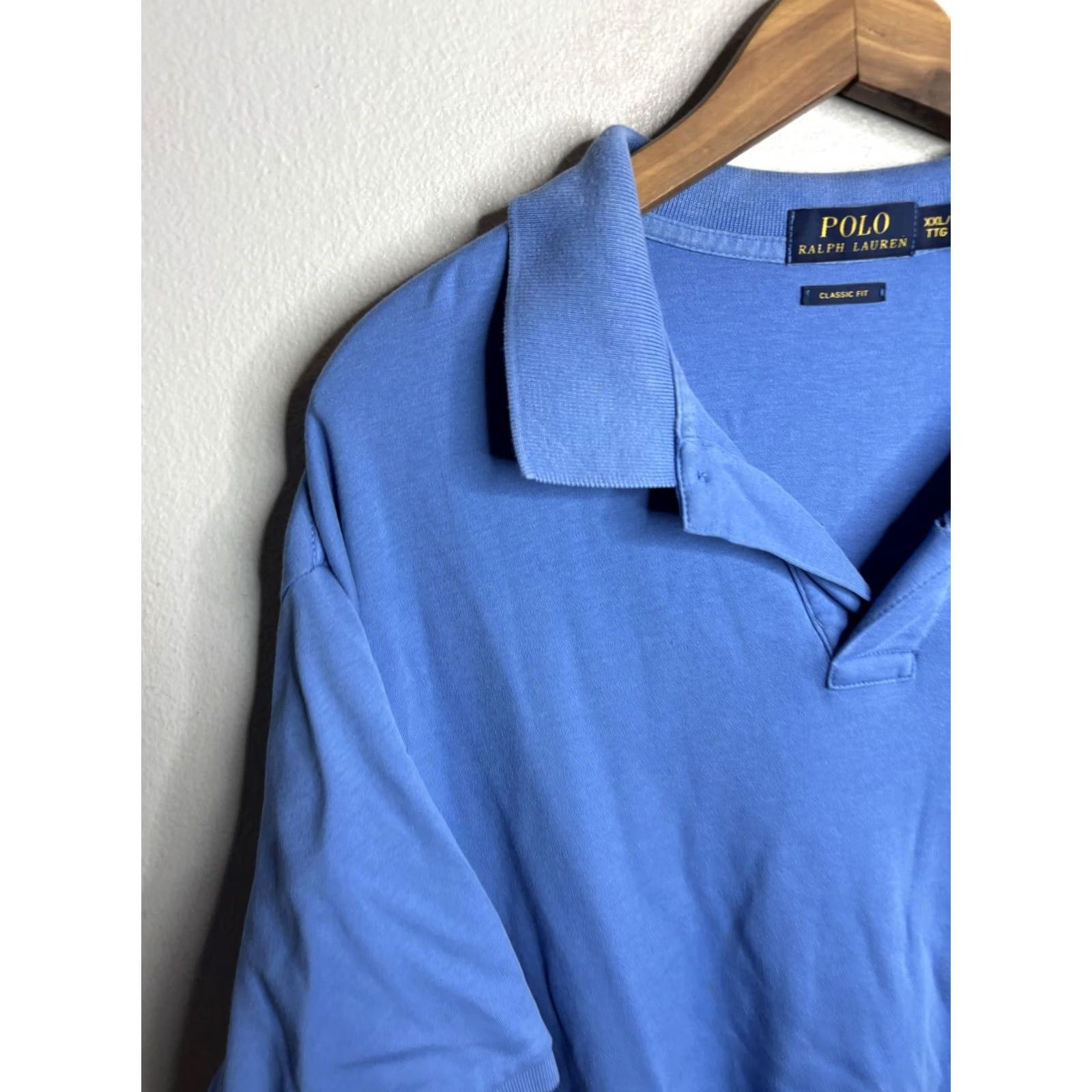 Polo Ralph Lauren Polo Ralph Lauren Polo Shirt Mens 2XL Blue Classic Fit Yellow Pony Casual Golf Size US XXL / EU 58 / 5 - 2 Thumbnail
