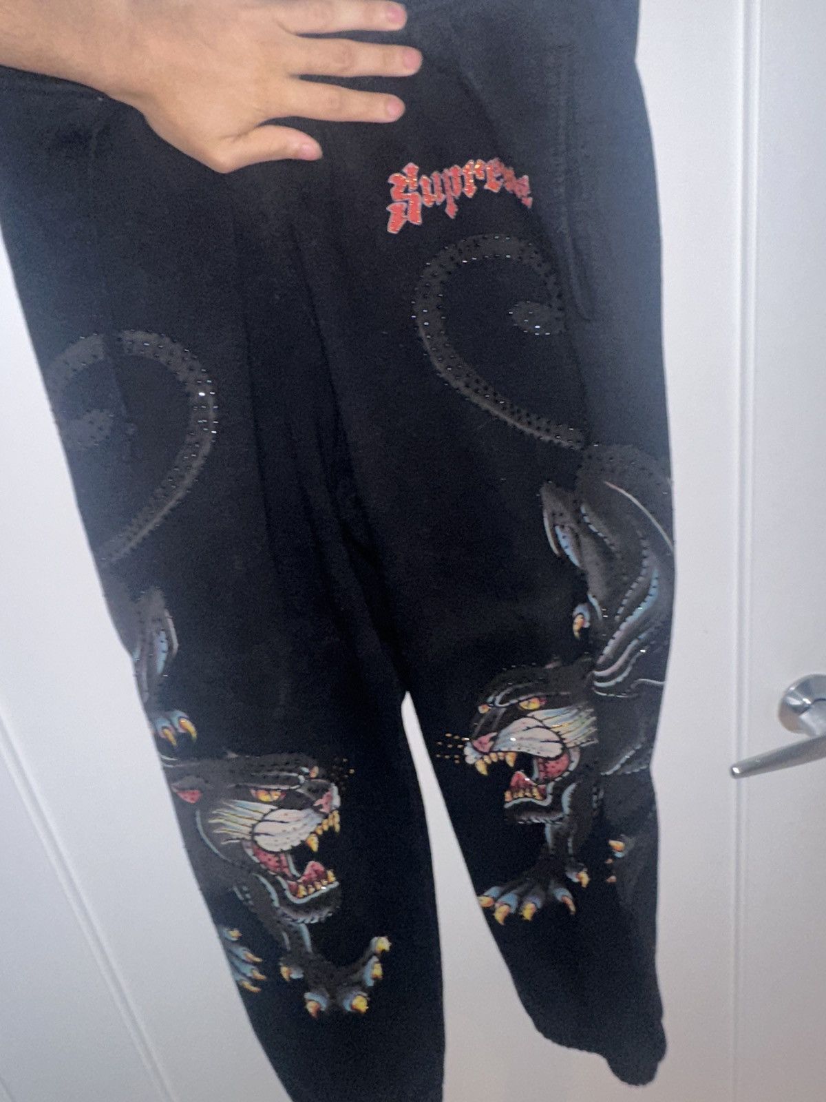 Ed Hardy × Supreme Supreme Panther sweatpants Size US 32 / EU 48 - 3 Thumbnail