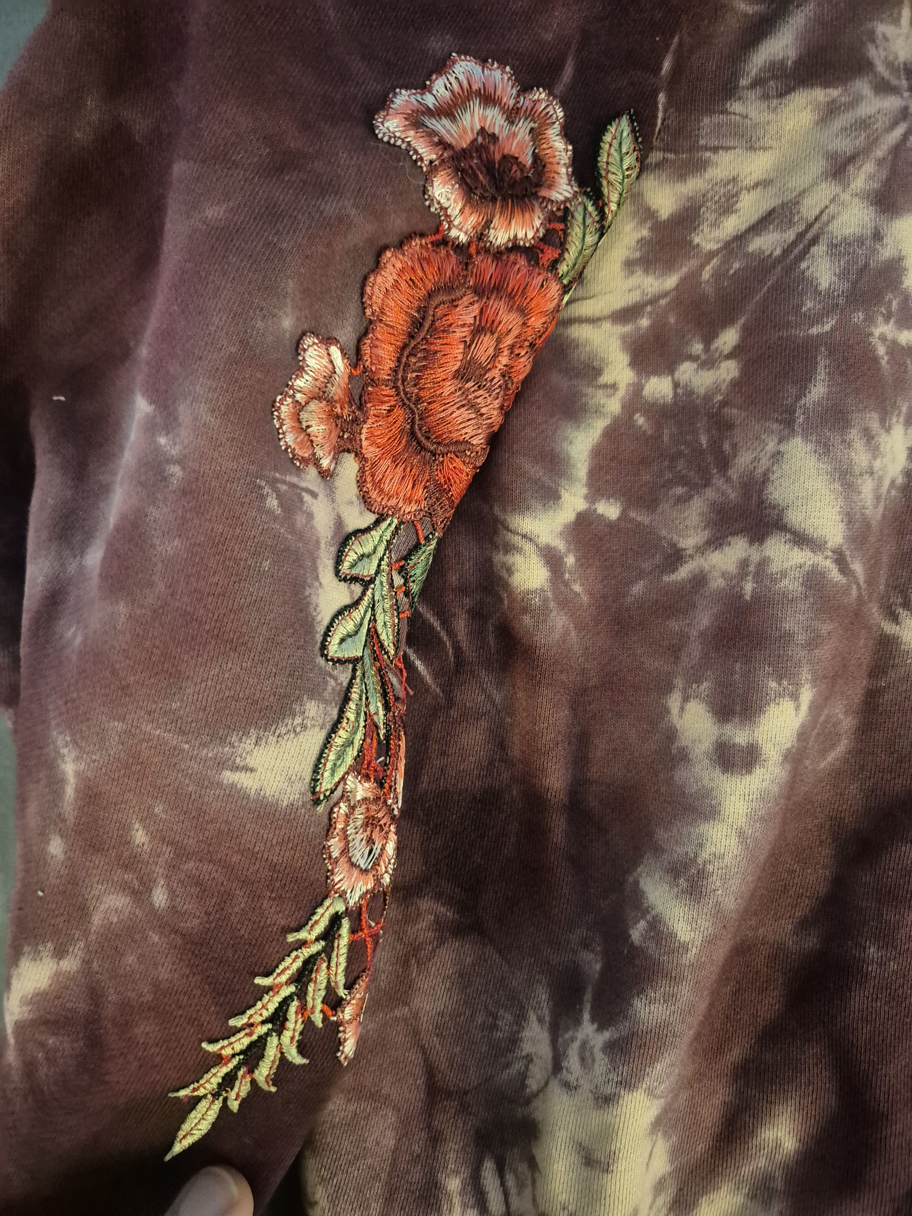 Civil Regime Civil Regime Rose Embroidered Hoodie Size Medium BNWT Size US M / EU 48-50 / 2 - 3 Thumbnail