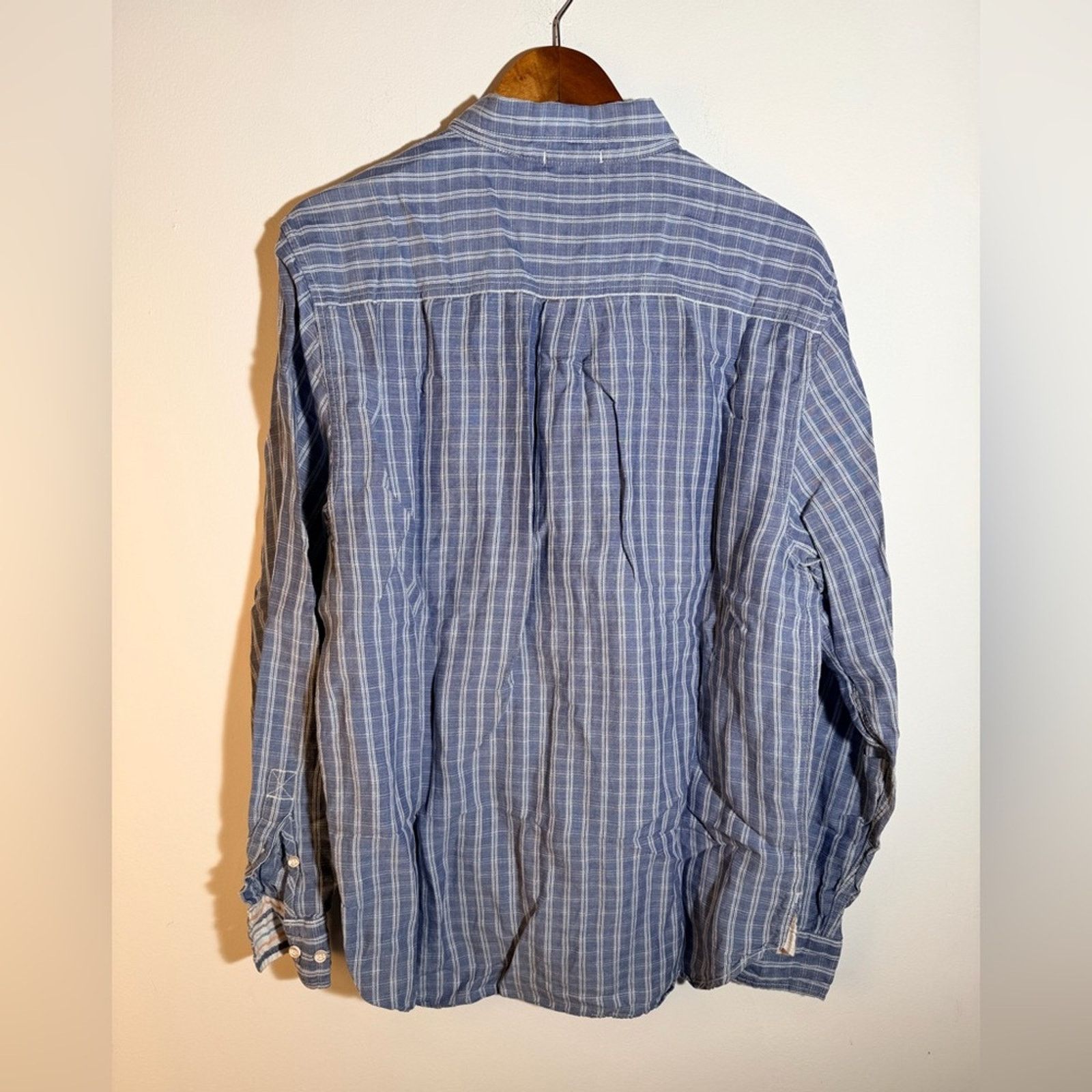 Tommy Bahama Tommy Bahama Blue and White Striped Casual Linen Shirt Size US L / EU 52-54 / 3 - 5 Thumbnail