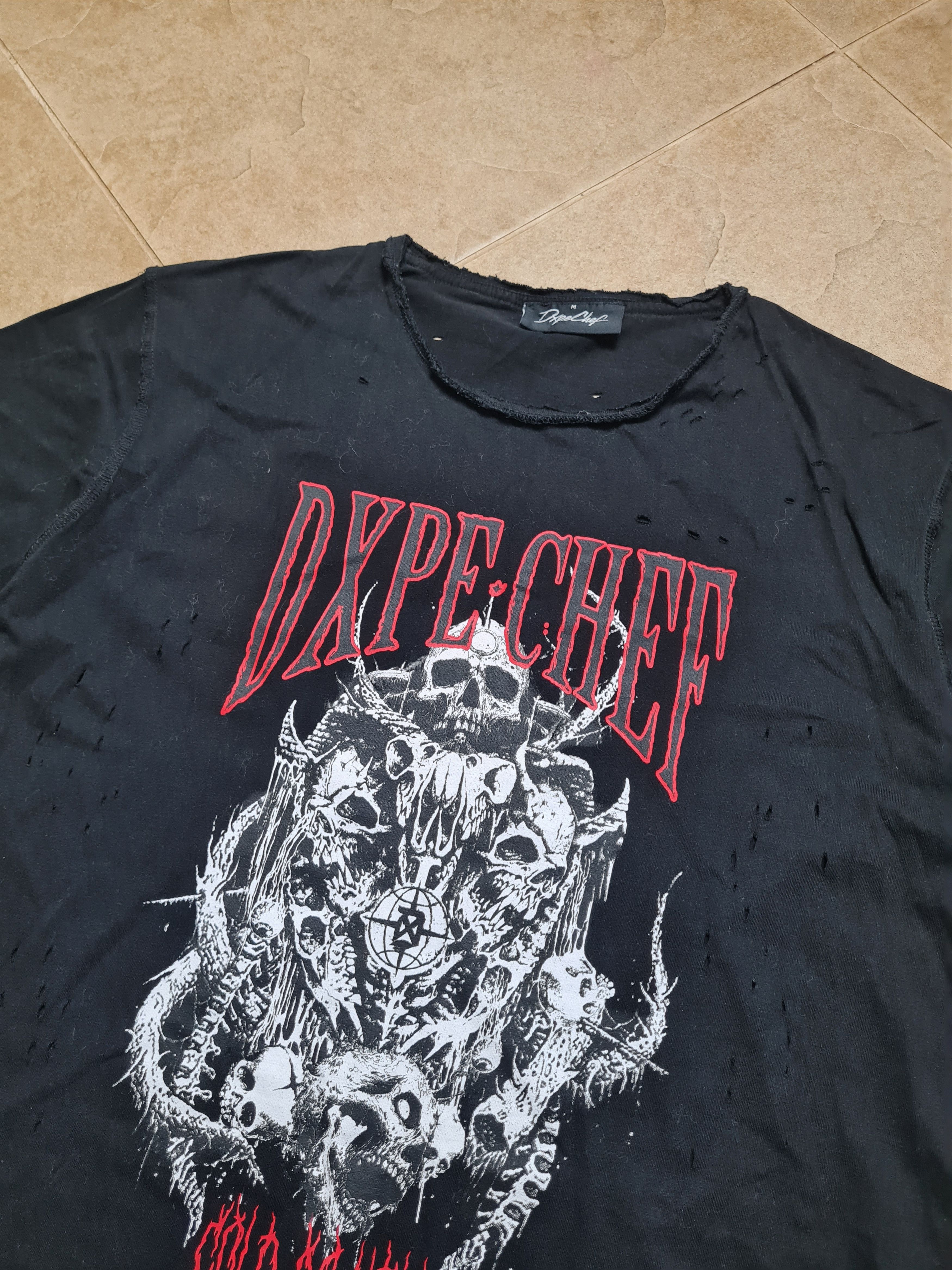 Dxpe Chef Dxpe Chef Distressed Tee Heavy Metal Skull Grunge Punk Goth Size US M / EU 48-50 / 2 - 18 Thumbnail