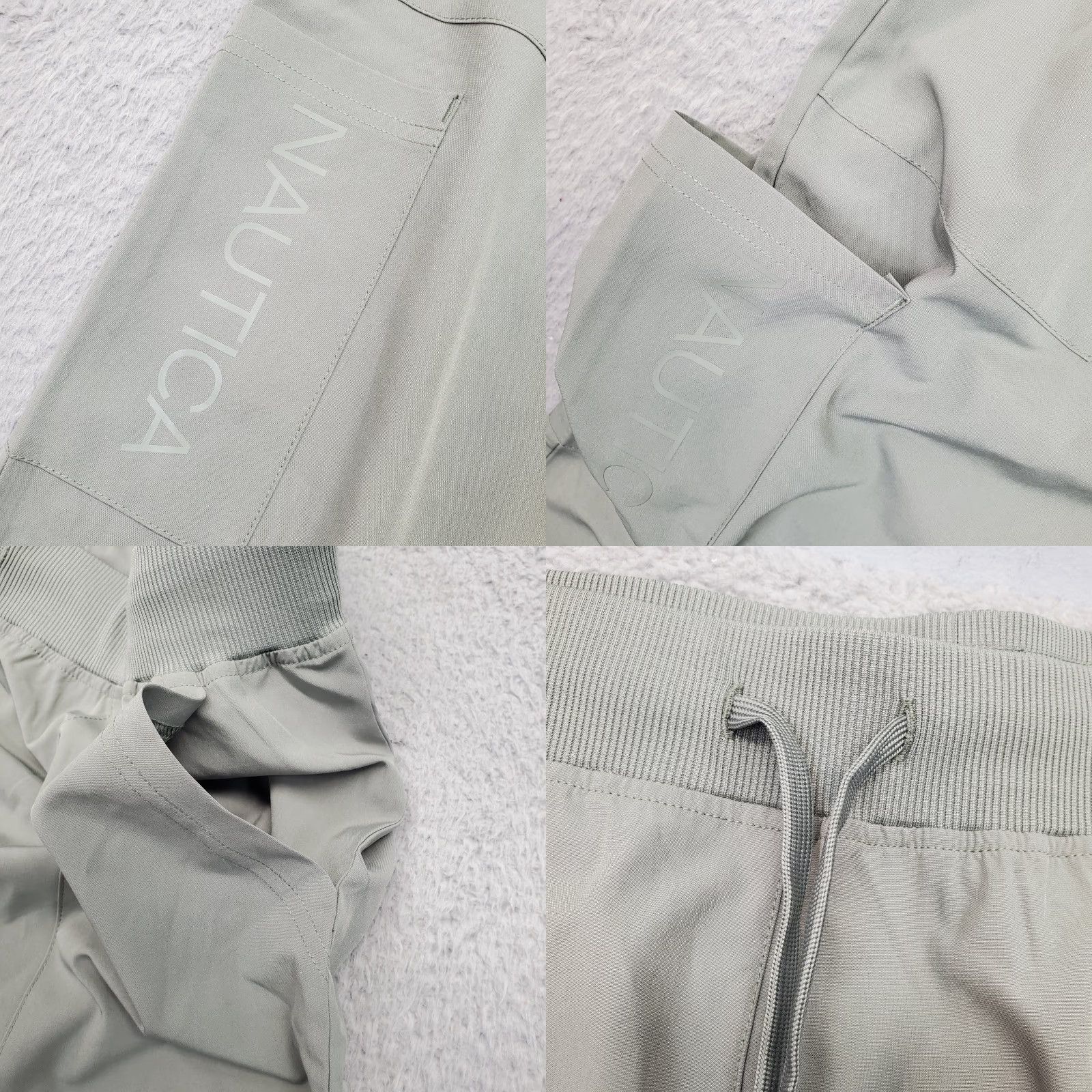 Nautica Nautica Womens XL Green Stretch Ankle Slit Elastic Waist Cargo Pocket Pants Size 40" / US 18 - 8 Thumbnail