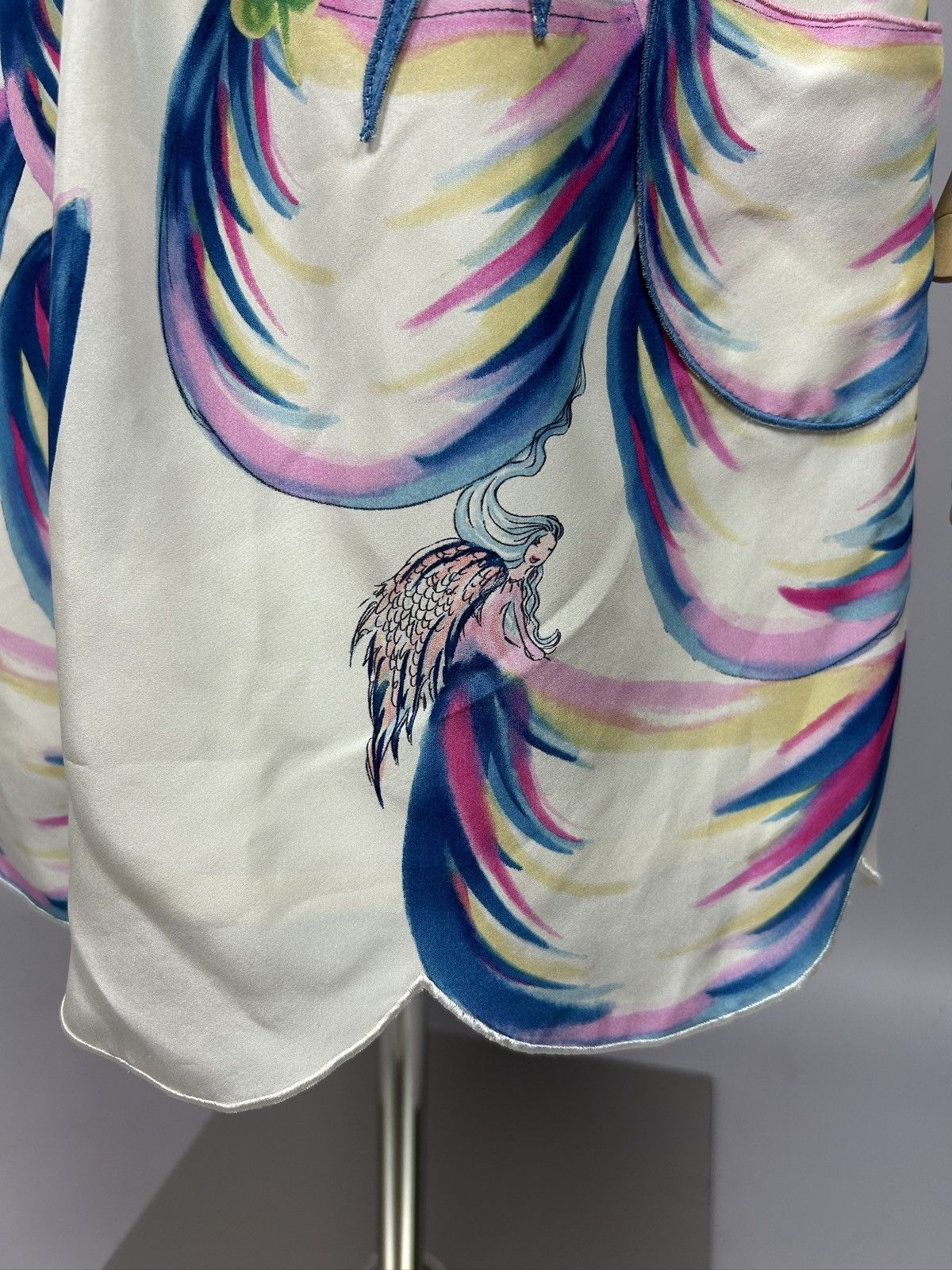 Designer × Japanese Brand × Tsumori Chisato Tsumori Chisato Floral Animal Printed Silk Skirt Size 3 / L Size 32" / US 10 / IT 46 - 5 Thumbnail
