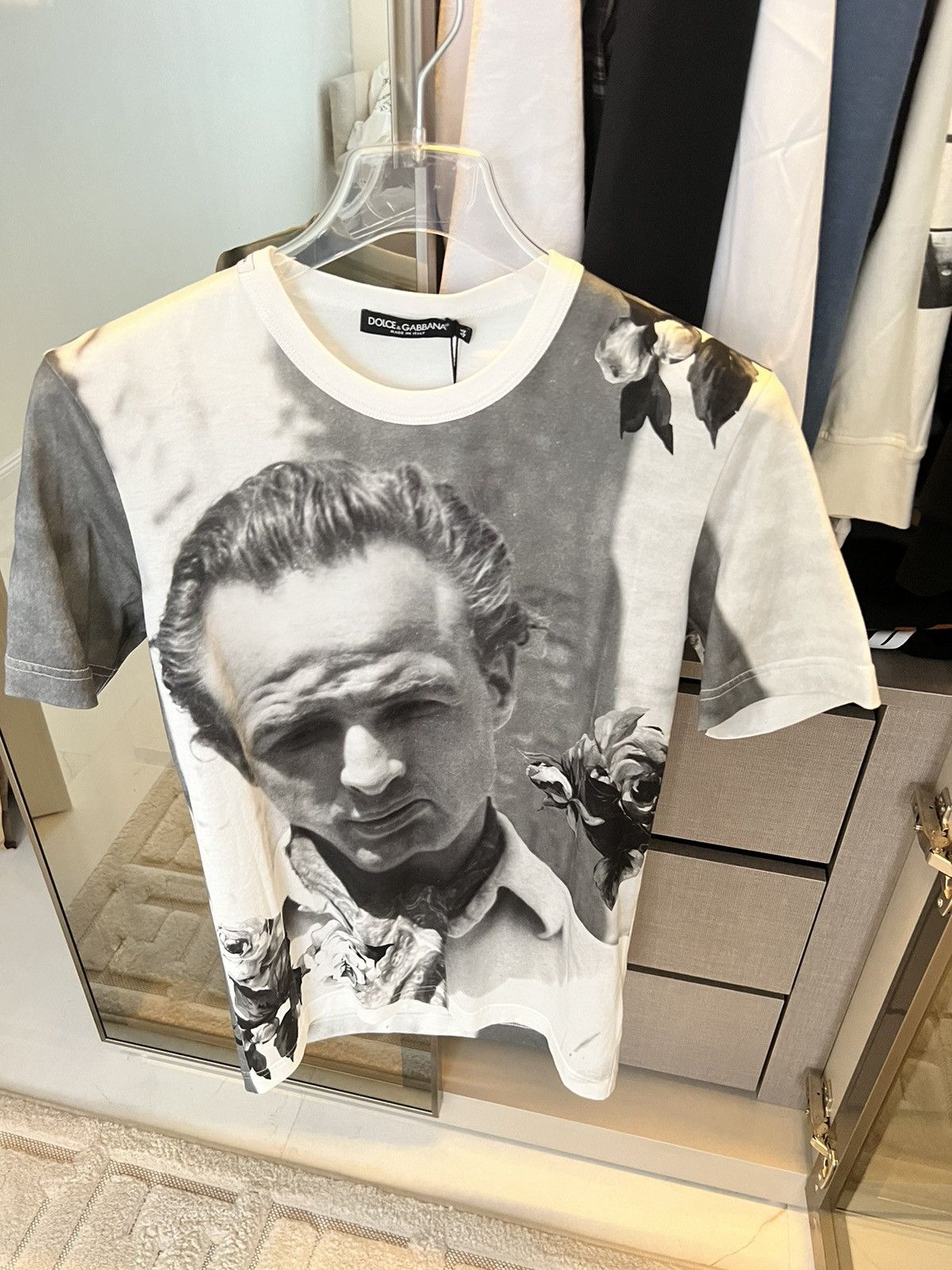 image of Dolce Gabbana T-Shirt in White, Men's (Size Small)