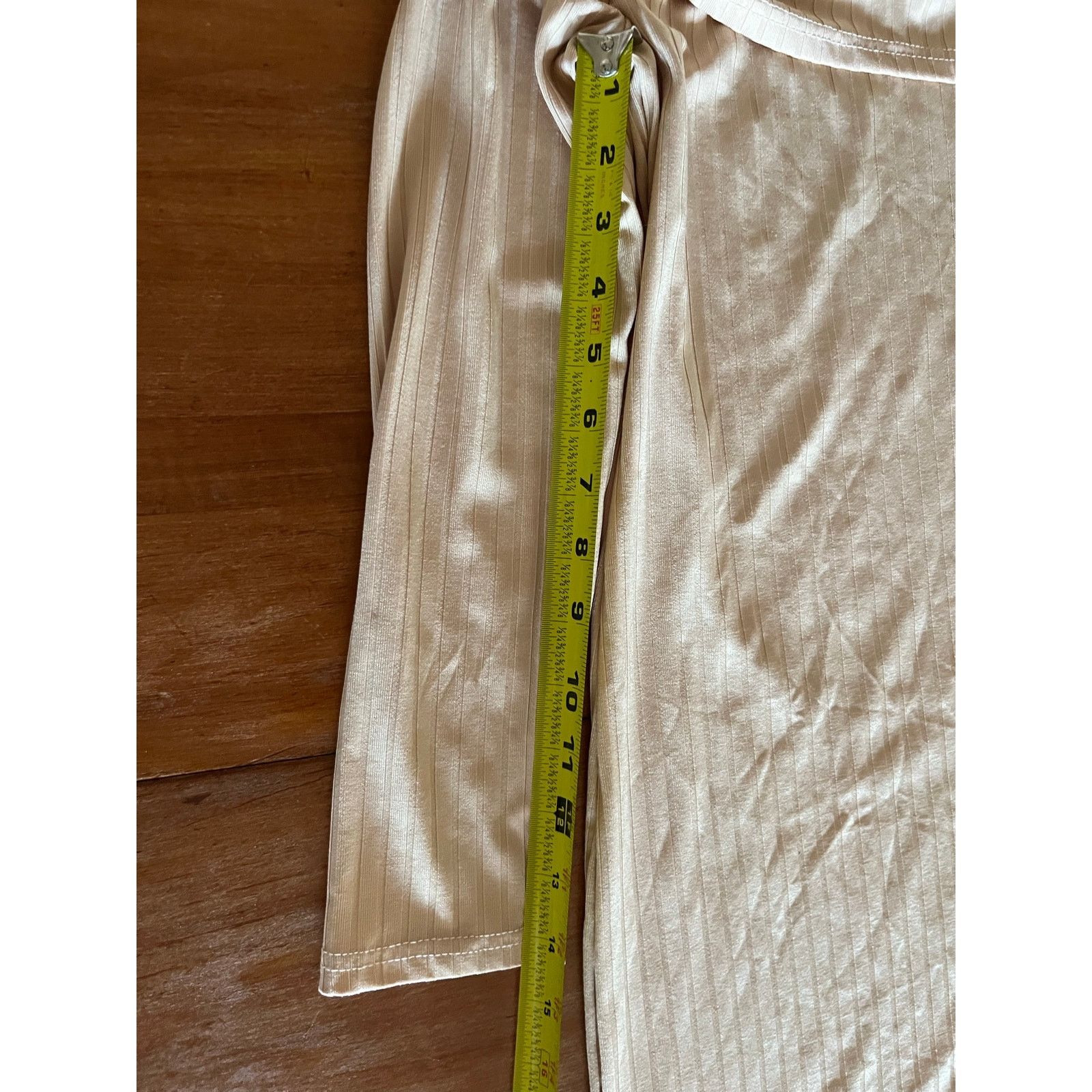 Other Beige Off-the-Shoulder Bodycon Dress - Long Sleeve Size S Size S / US 4 / IT 40 - 2 Thumbnail