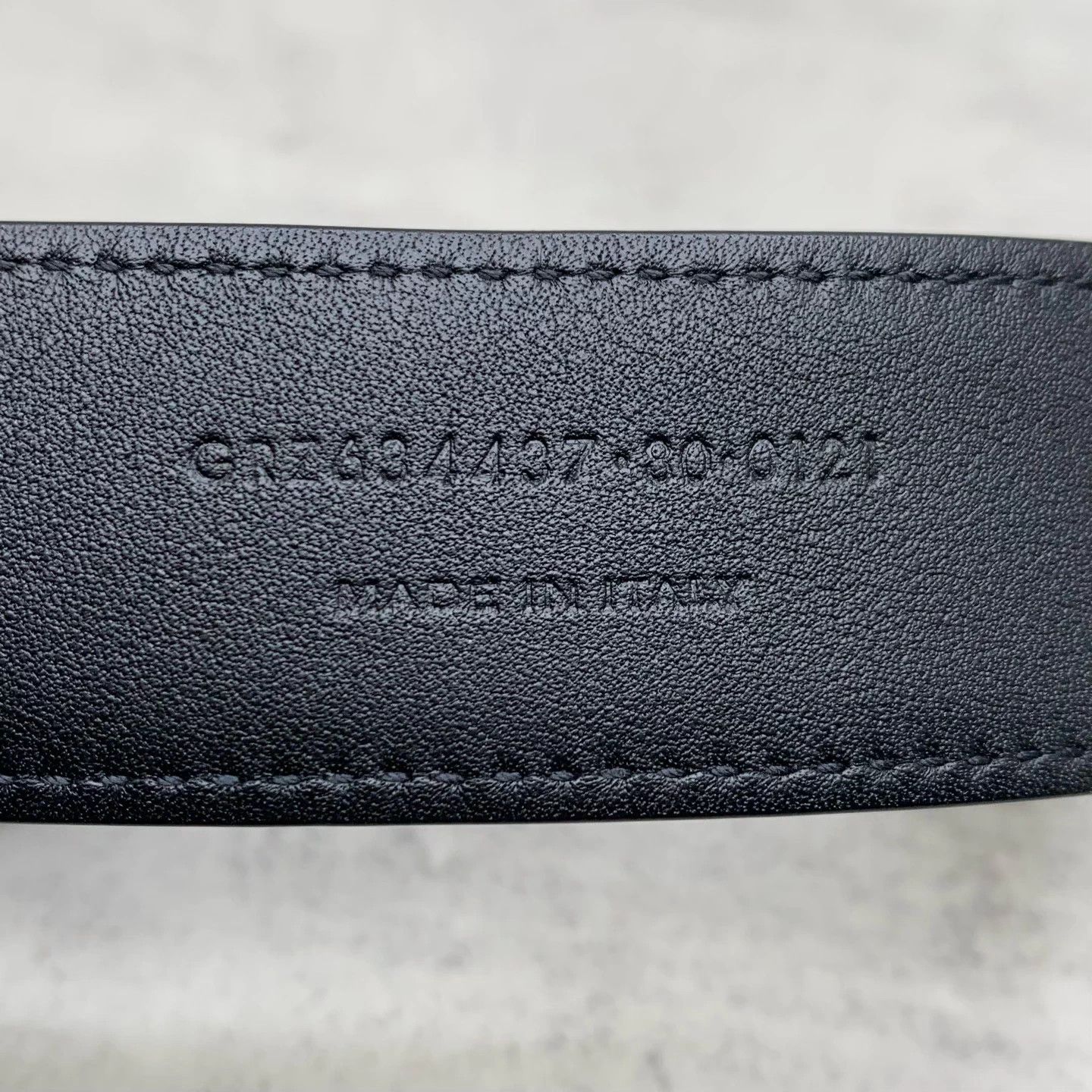 Saint Laurent Paris SAINT LAURENT Monogramme Black Gold Belt 80 98 Size ONE SIZE - 6 Thumbnail