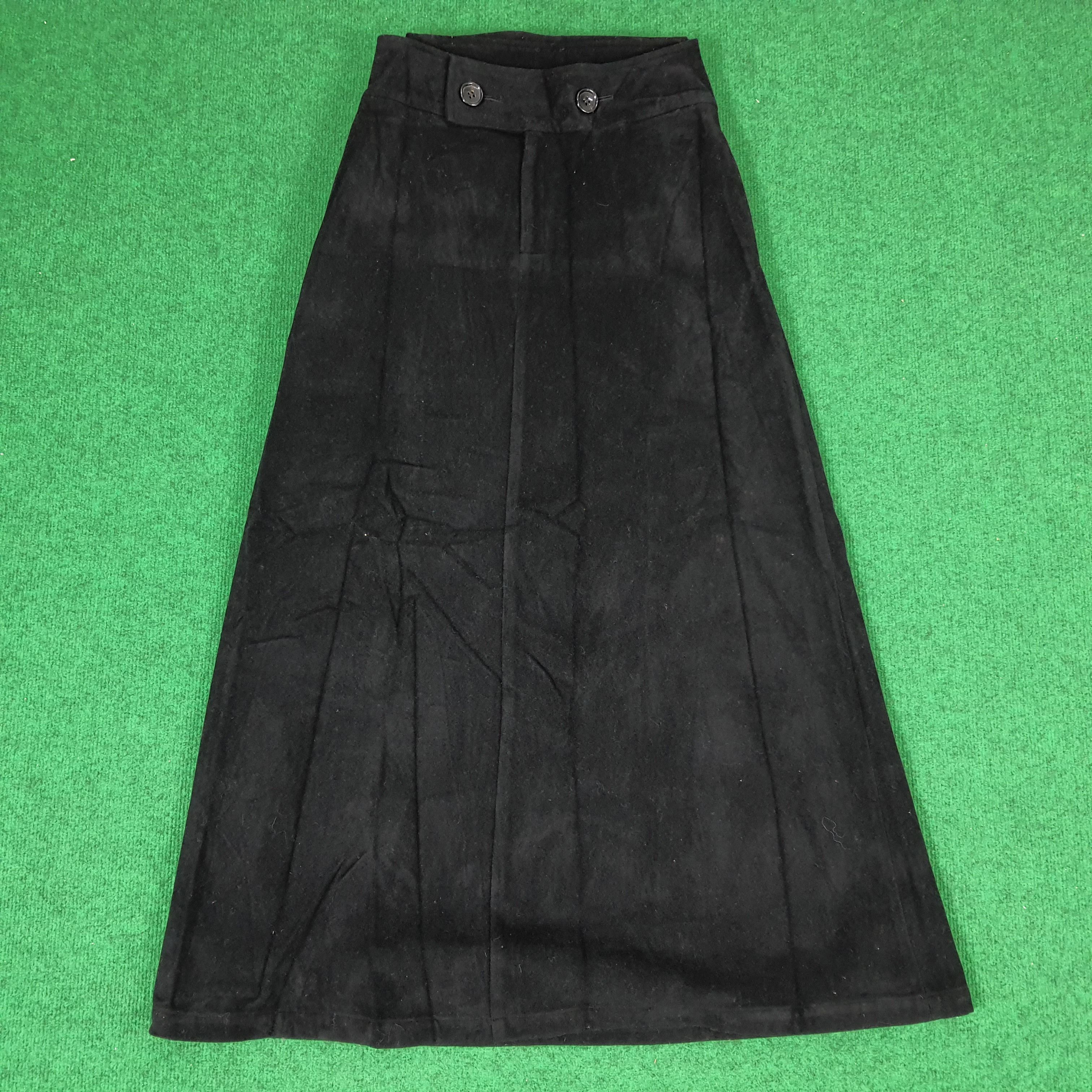 Vintage Vintage Y's by Yohji Yamamoto Pocket Wool Skirts C172N5 Size 26" / US 2 / IT 38 - 3 Thumbnail